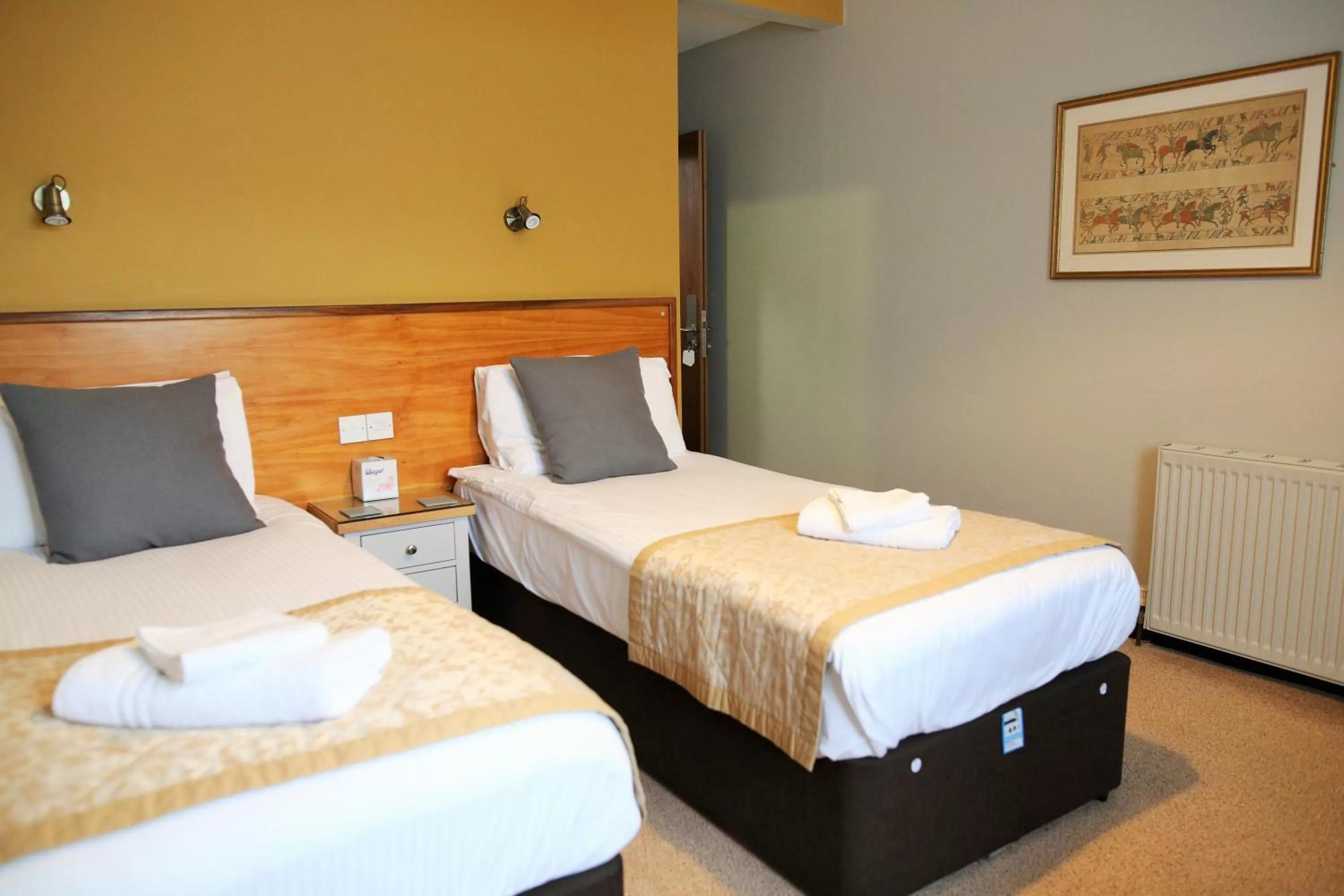 Bed in Tricky's Hotel