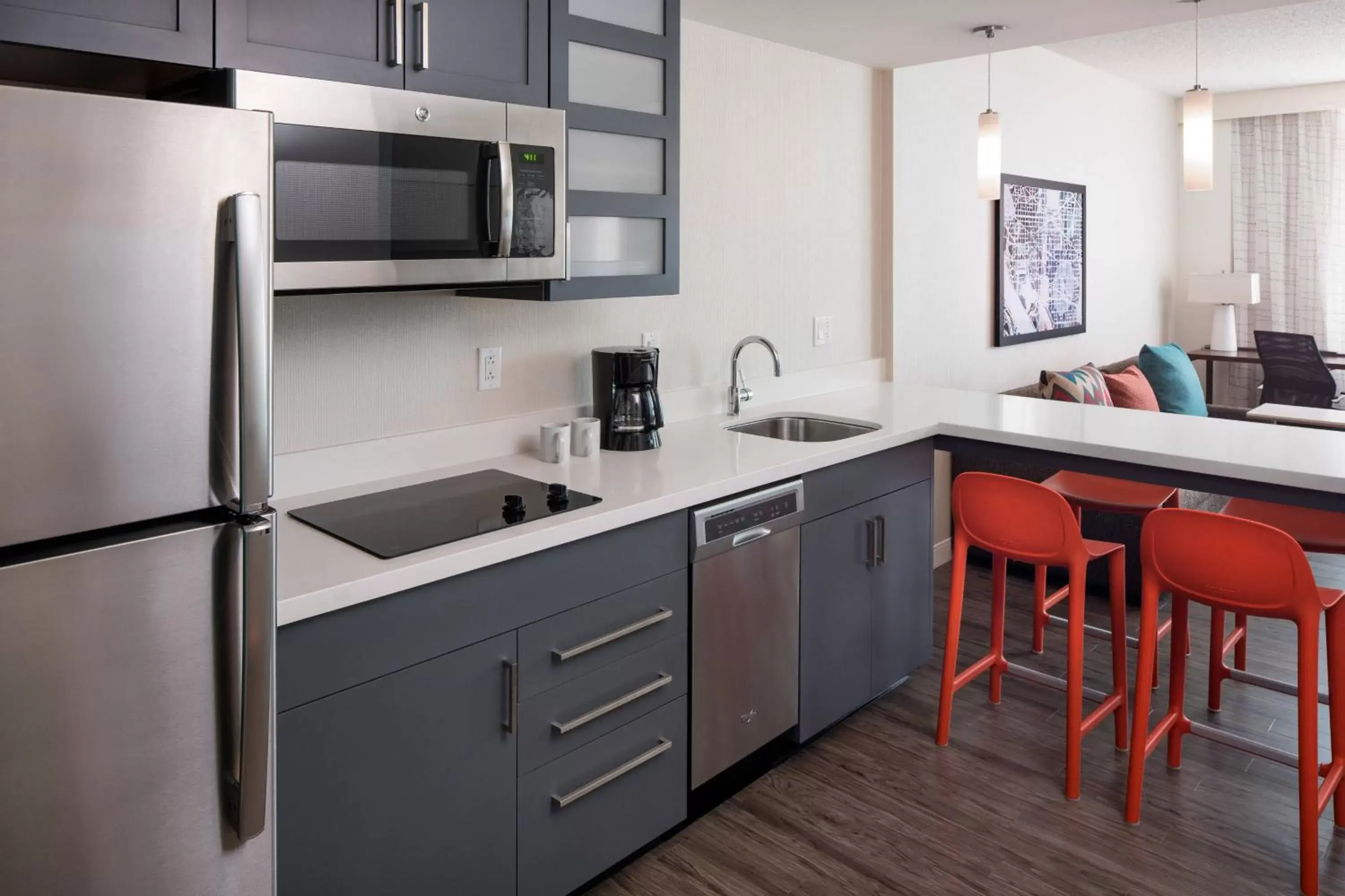 Kitchen or kitchenette, Kitchen/Kitchenette in Residence Inn Washington Capitol Hill/Navy Yard