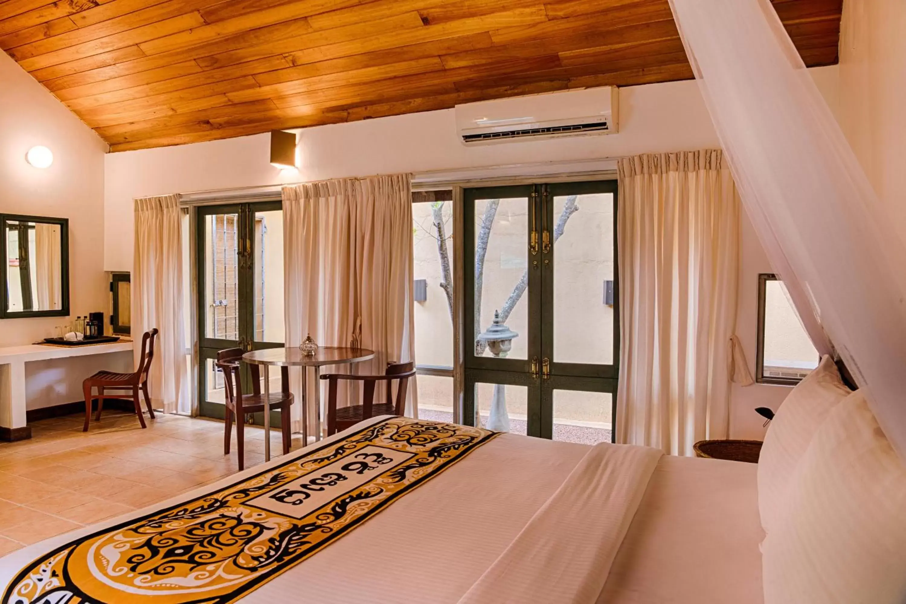 Garden, Bed in Jetwing Ayurveda Pavilions - Full Board & Treatments