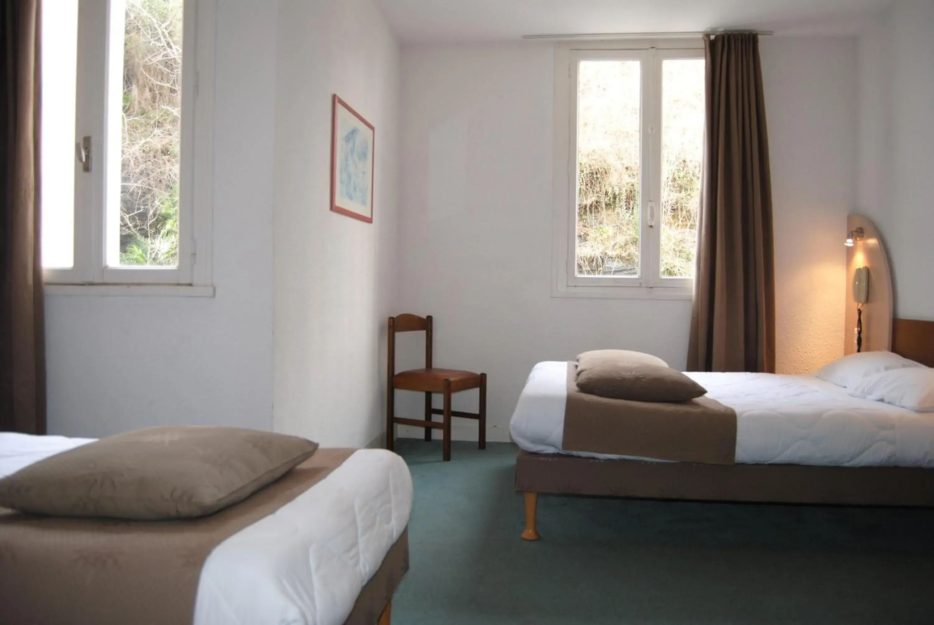 Bedroom, Bed in Hotel Notre Dame de la Sarte