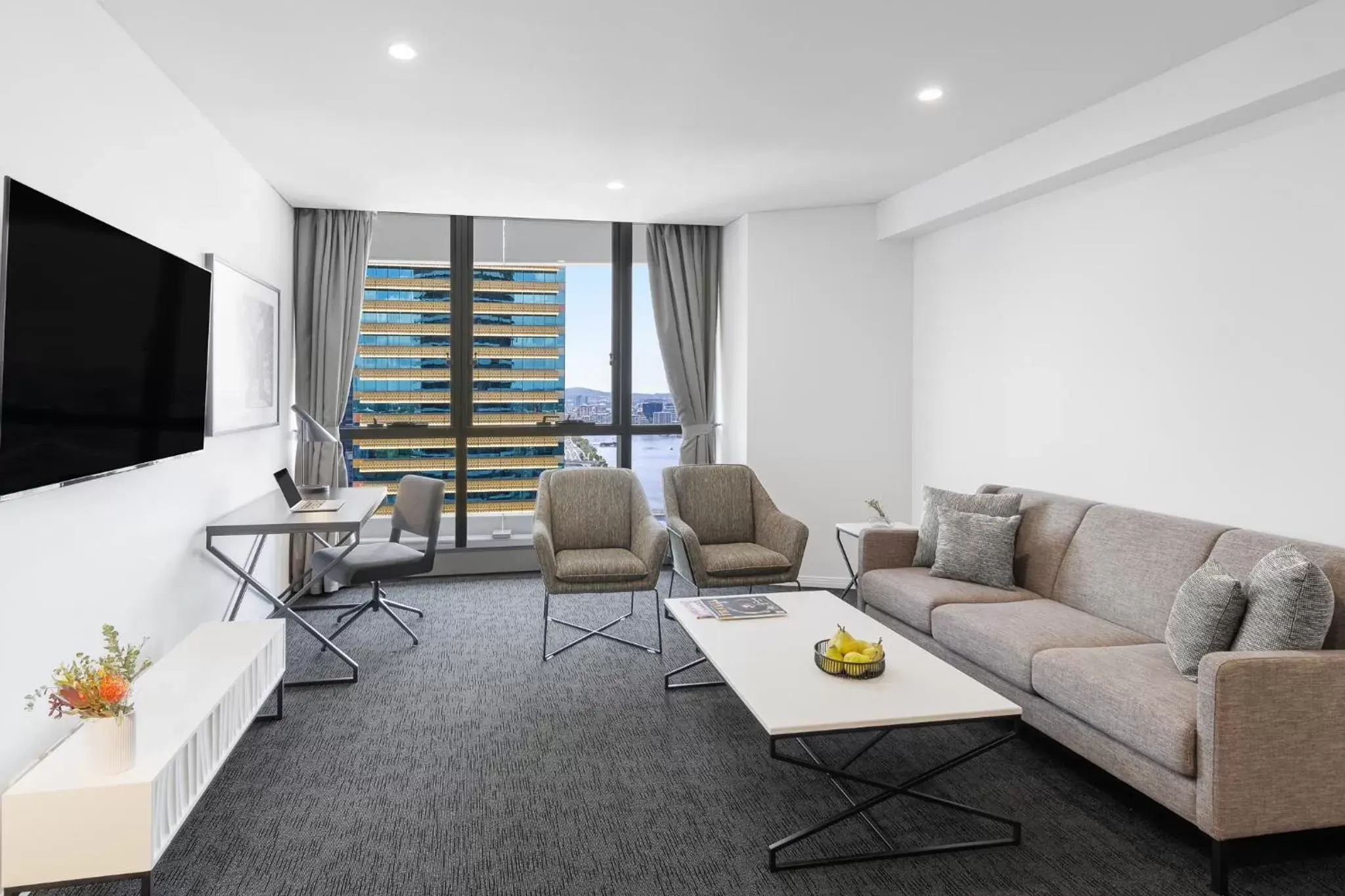 Seating Area in Meriton Suites Herschel Street, Brisbane