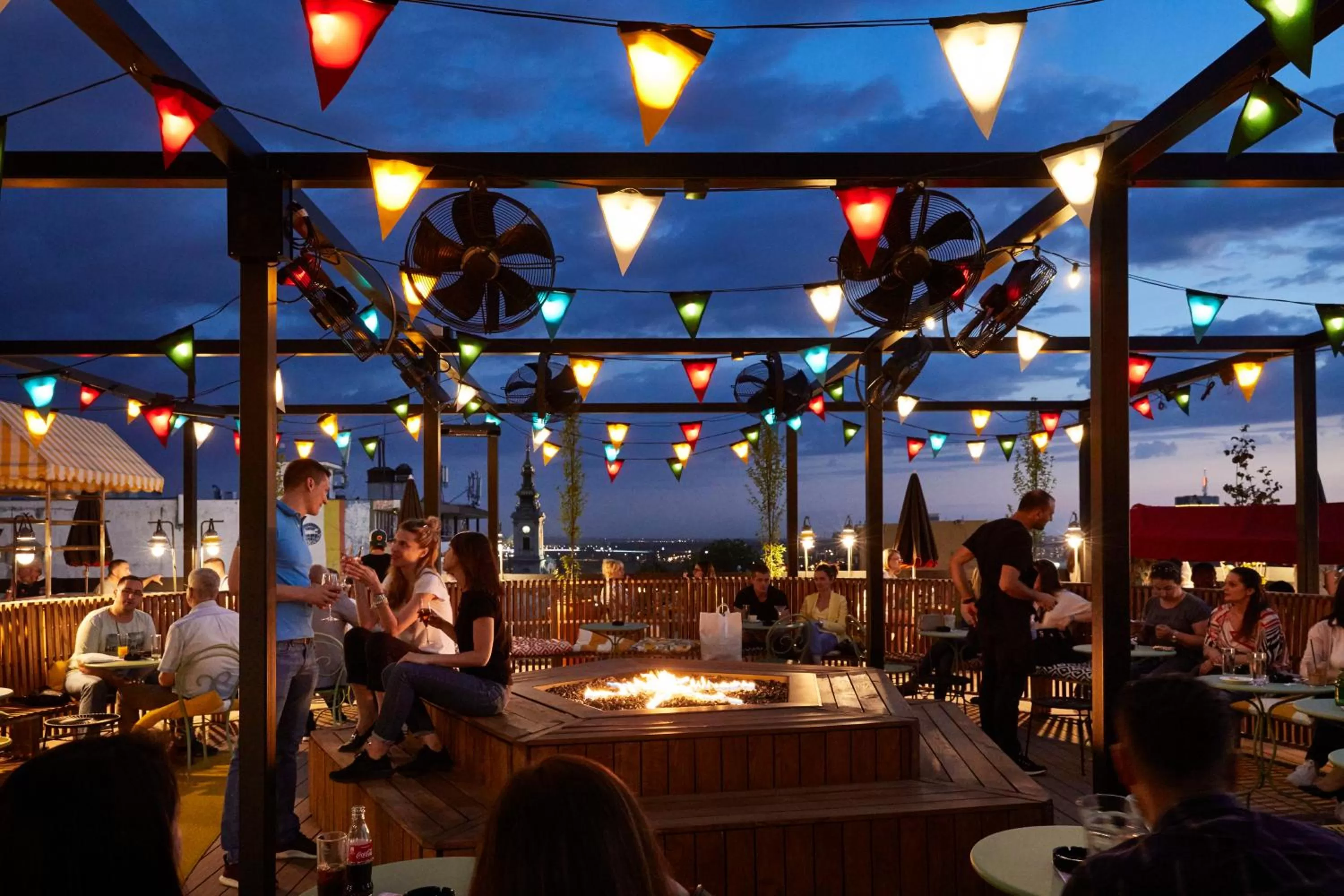 Patio in Mama Shelter Belgrade