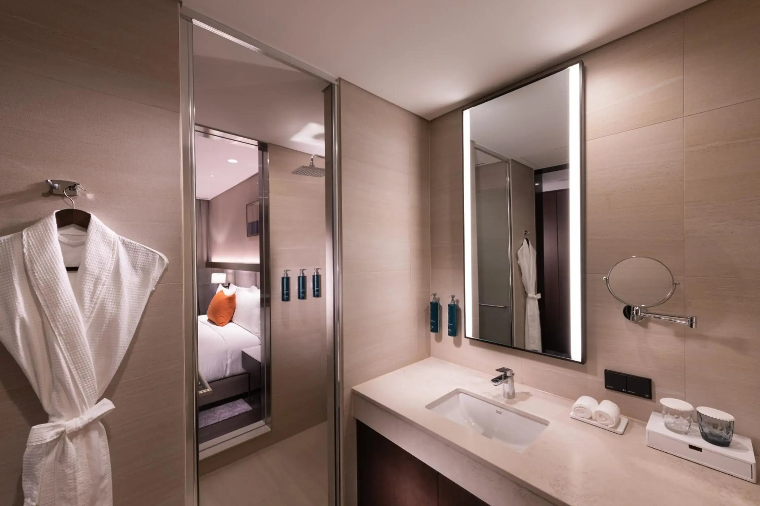 Bathroom in DoubleTree By Hilton Seoul Pangyo Residences