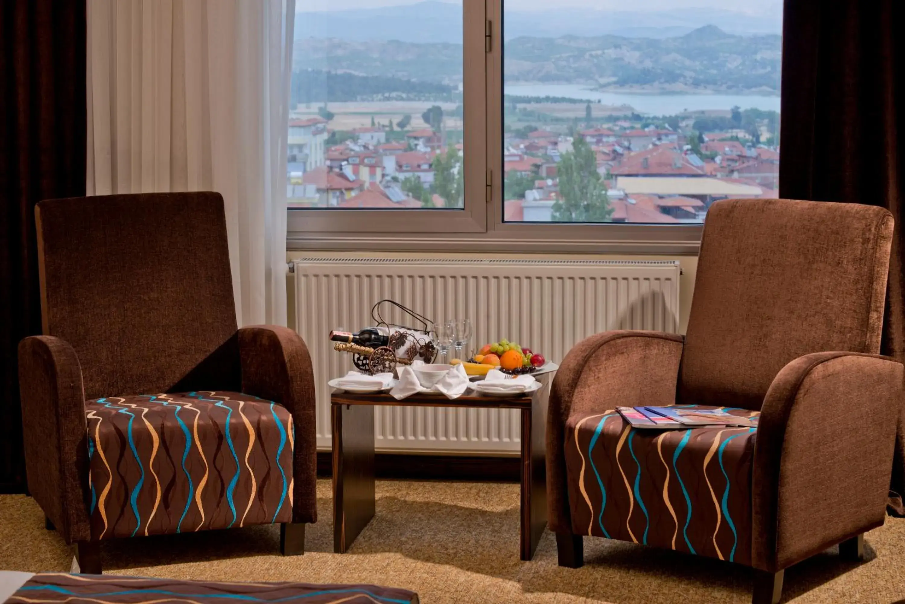 View (from property/room), Seating Area in North Point Hotel Denizli
