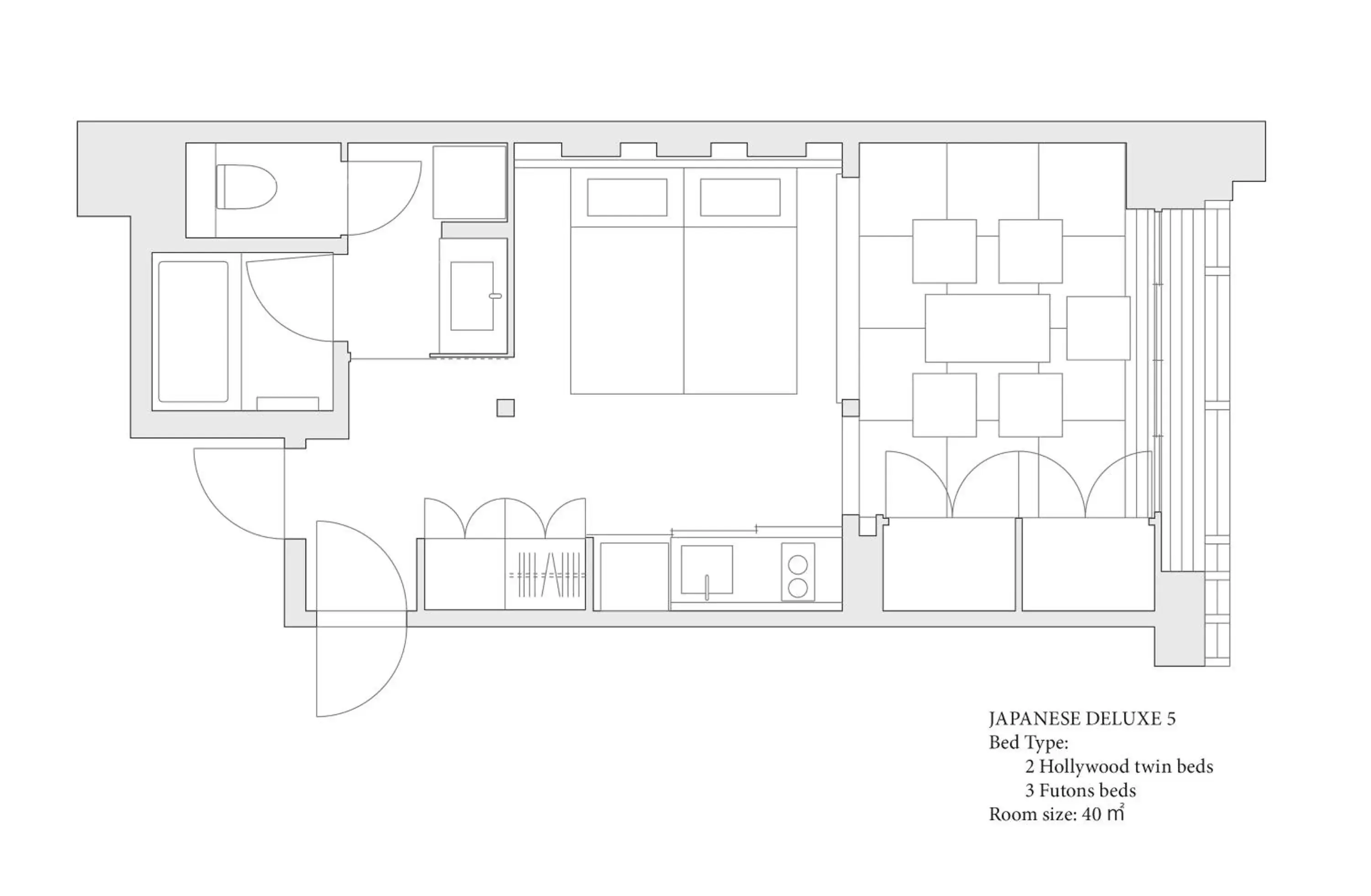 Floor Plan in MIMARU kyoto NIJO CASTLE