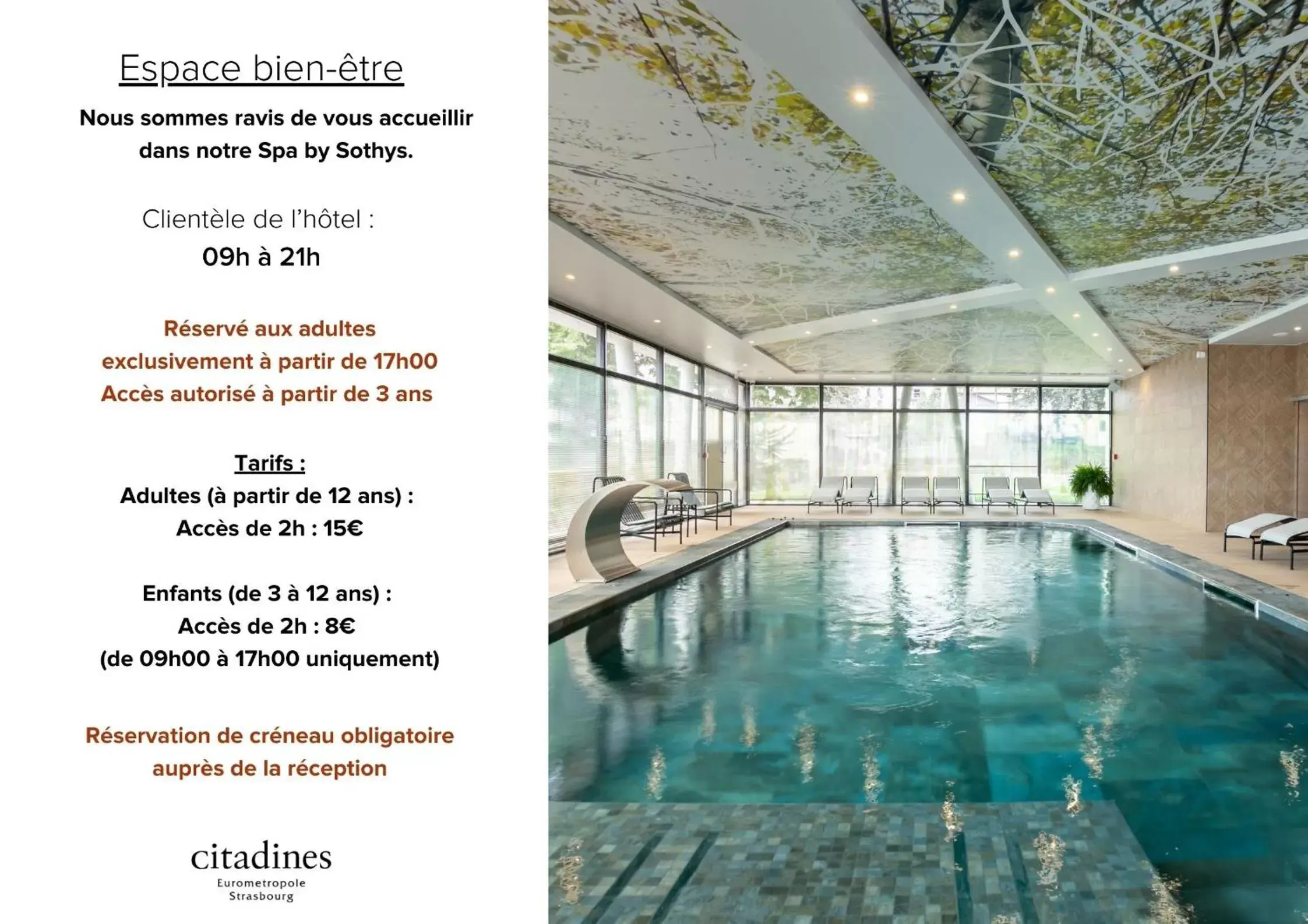 Swimming Pool in Citadines Eurometropole Strasbourg