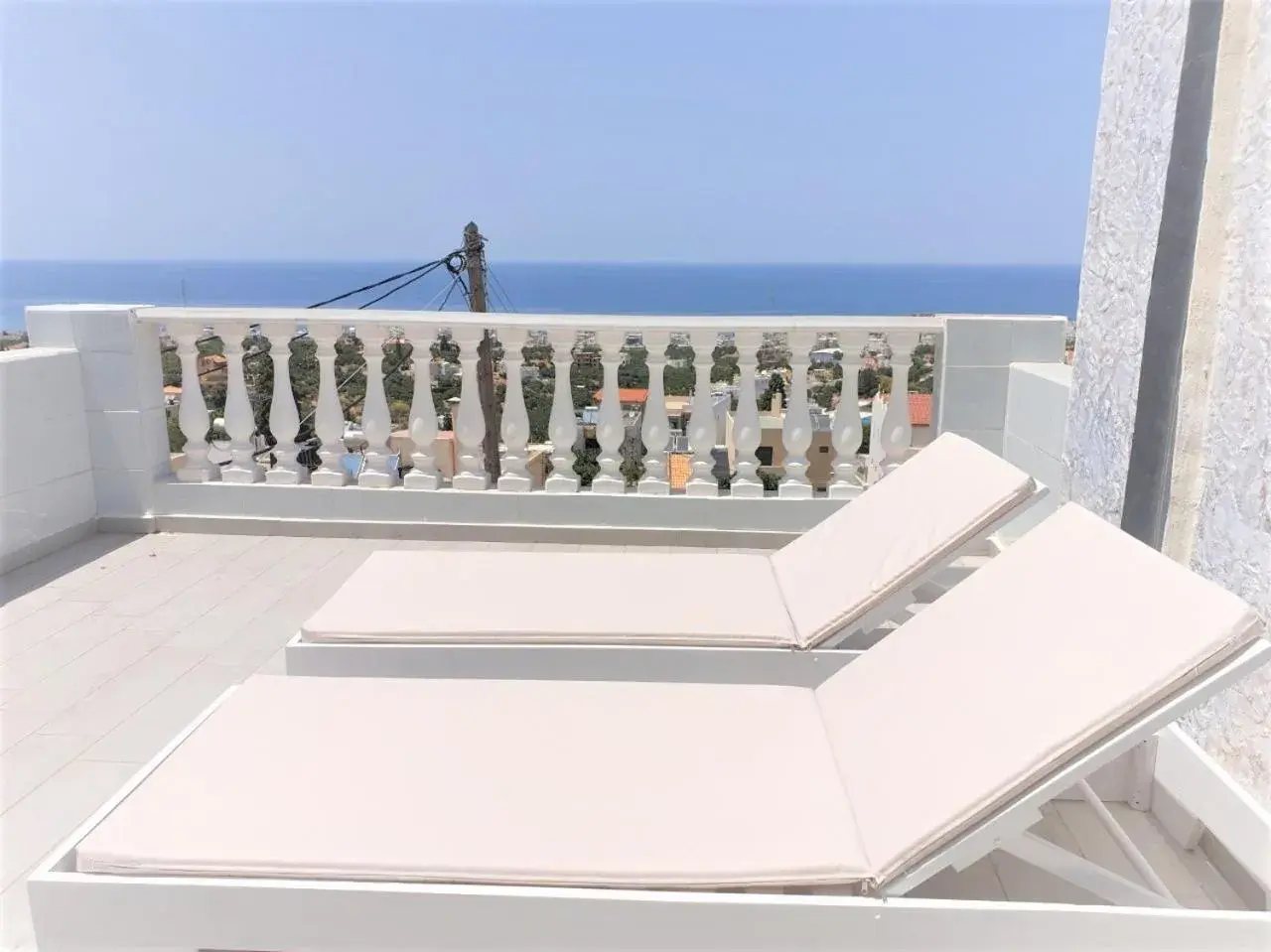 Balcony/Terrace in Korifi Suite 024 Adults Only