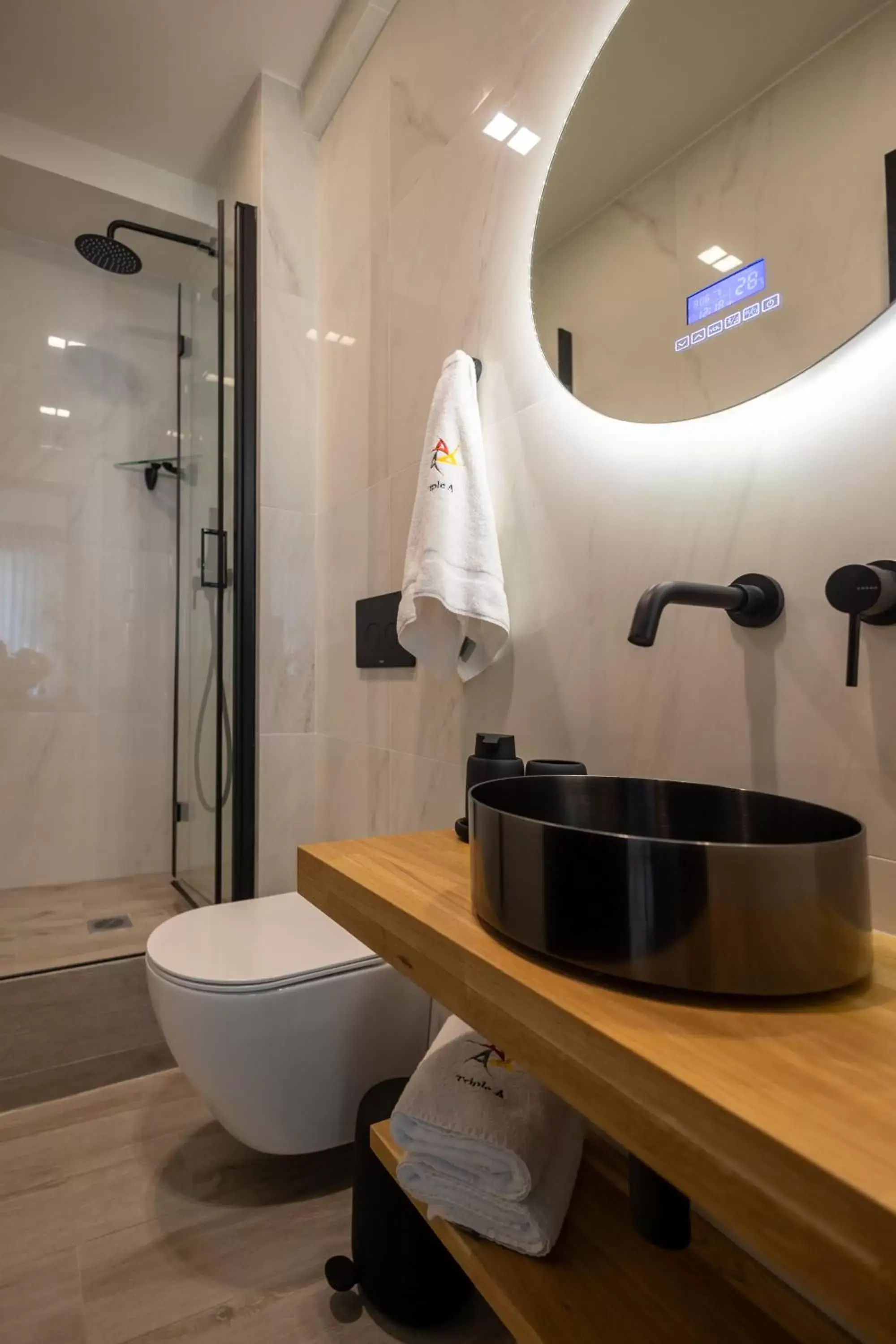 Shower, Bathroom in Triple A @ Trendy Psiri - Art & Nightlife