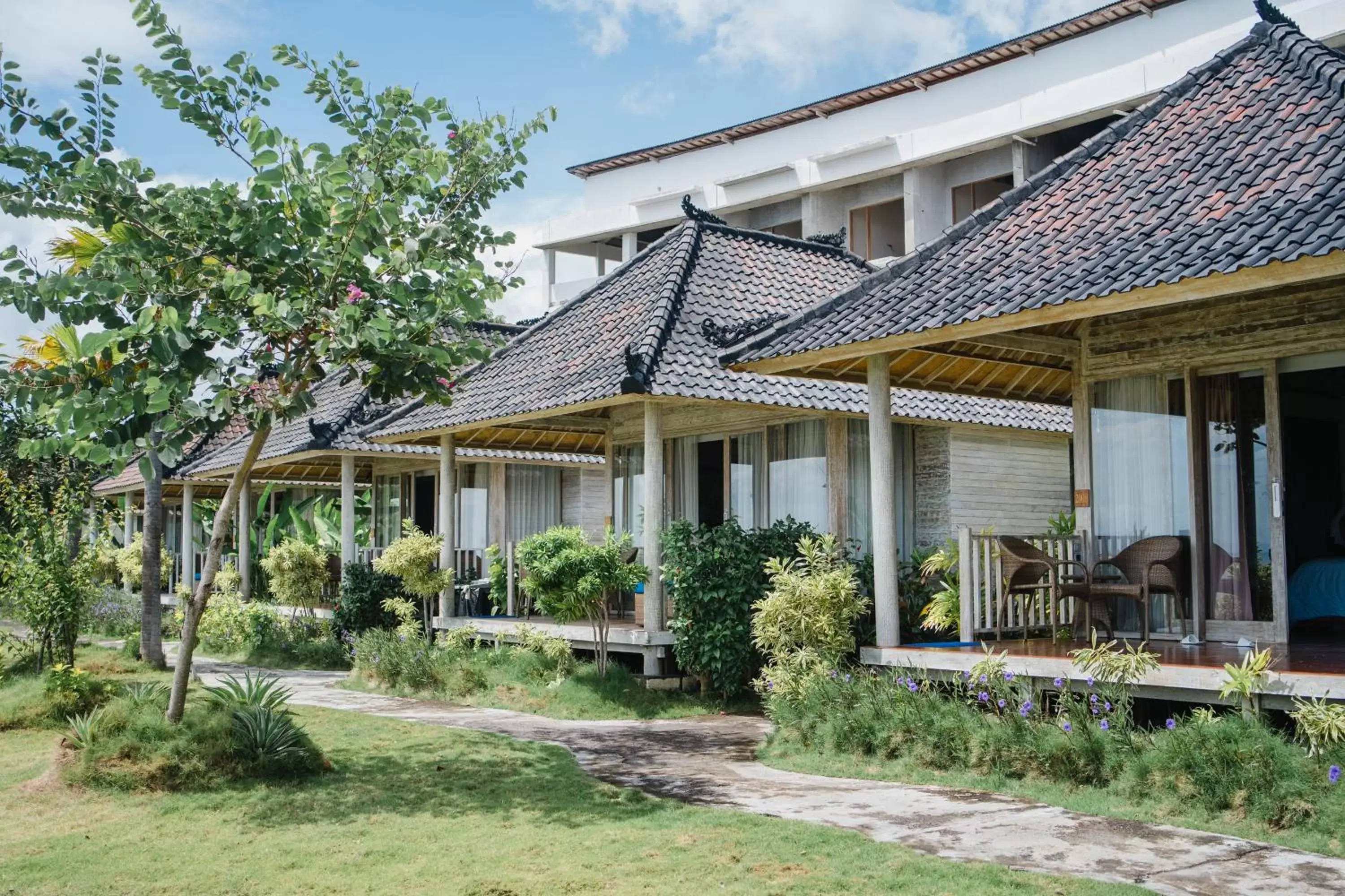 Garden view in The Angkal Resort Garden view in The Angkal Resort