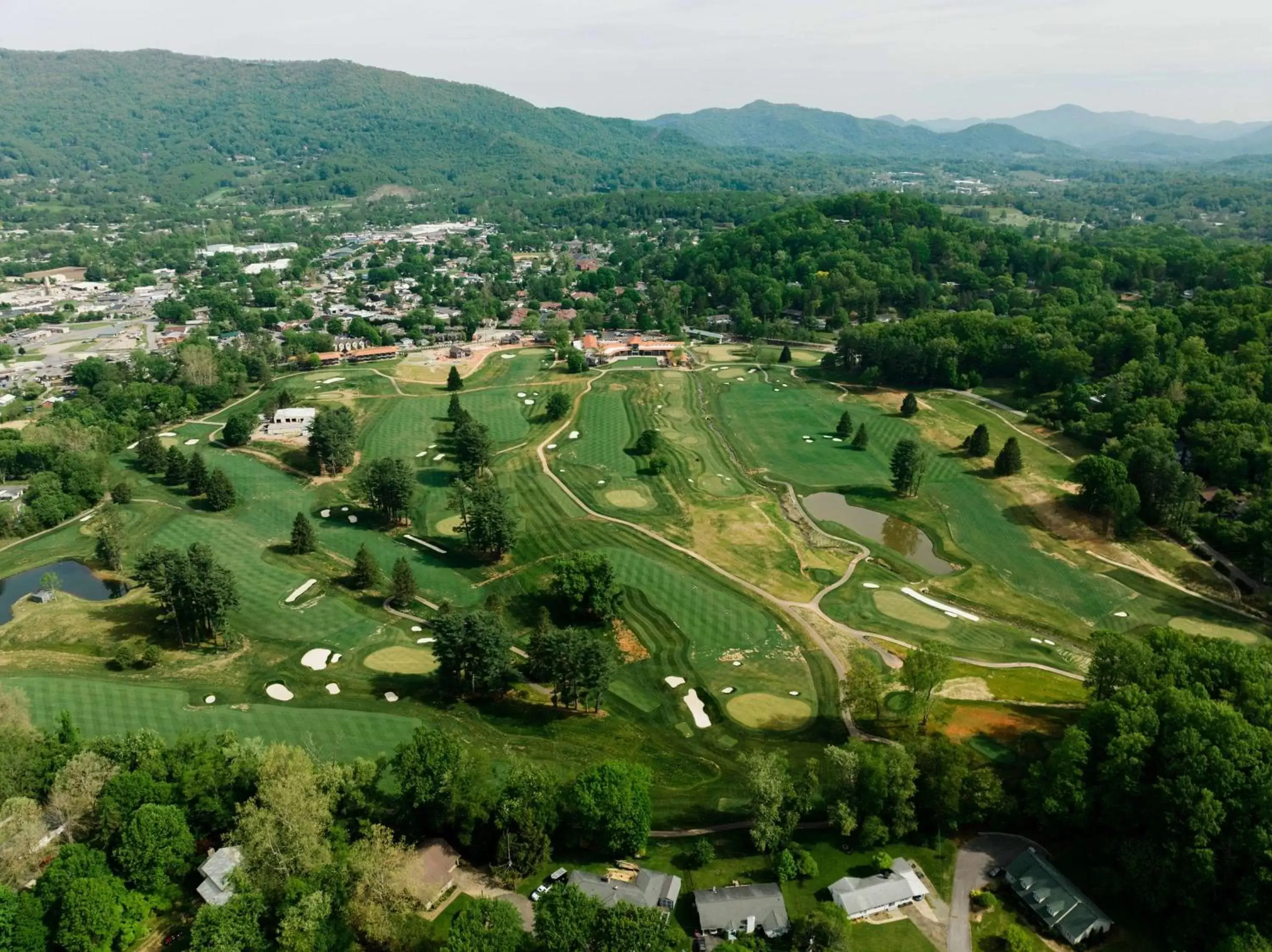 Golfcourse, Bird's-eye View in Waynesville Inn & Golf Club, Trademark Collection by Wyndham