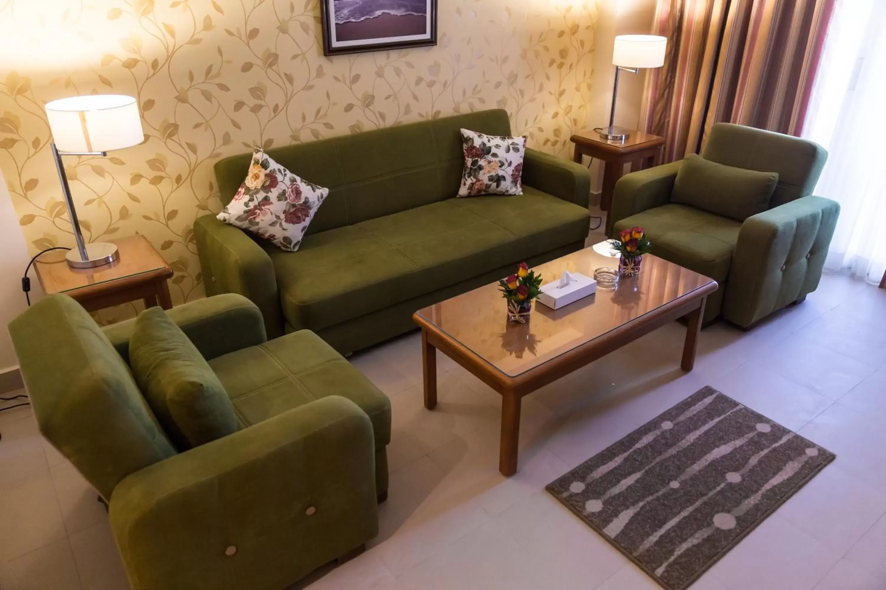 Living room, Seating Area in The Grand Plaza Hotel Smouha