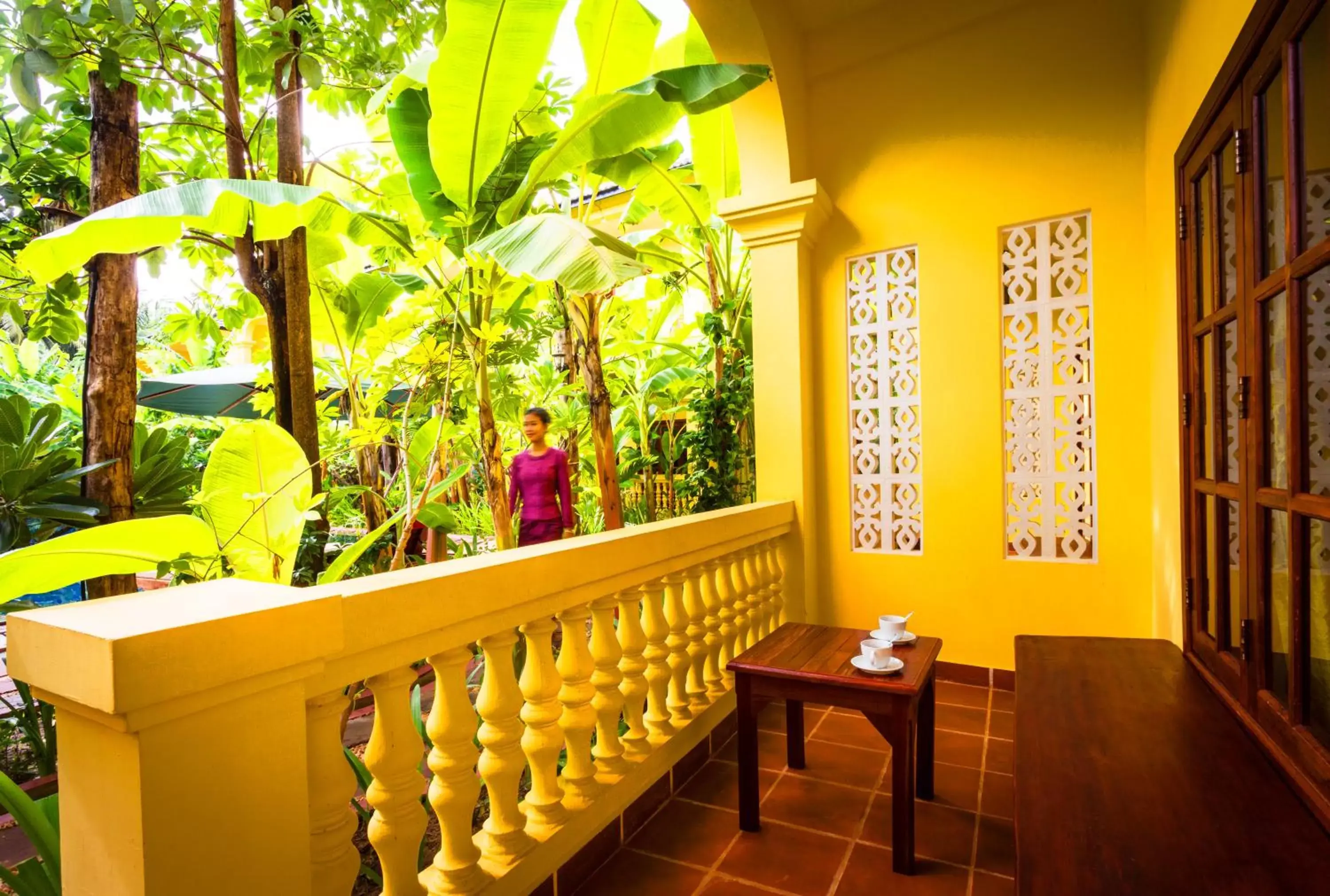 Patio in Le Jardin d'Angkor Hotel & Resort