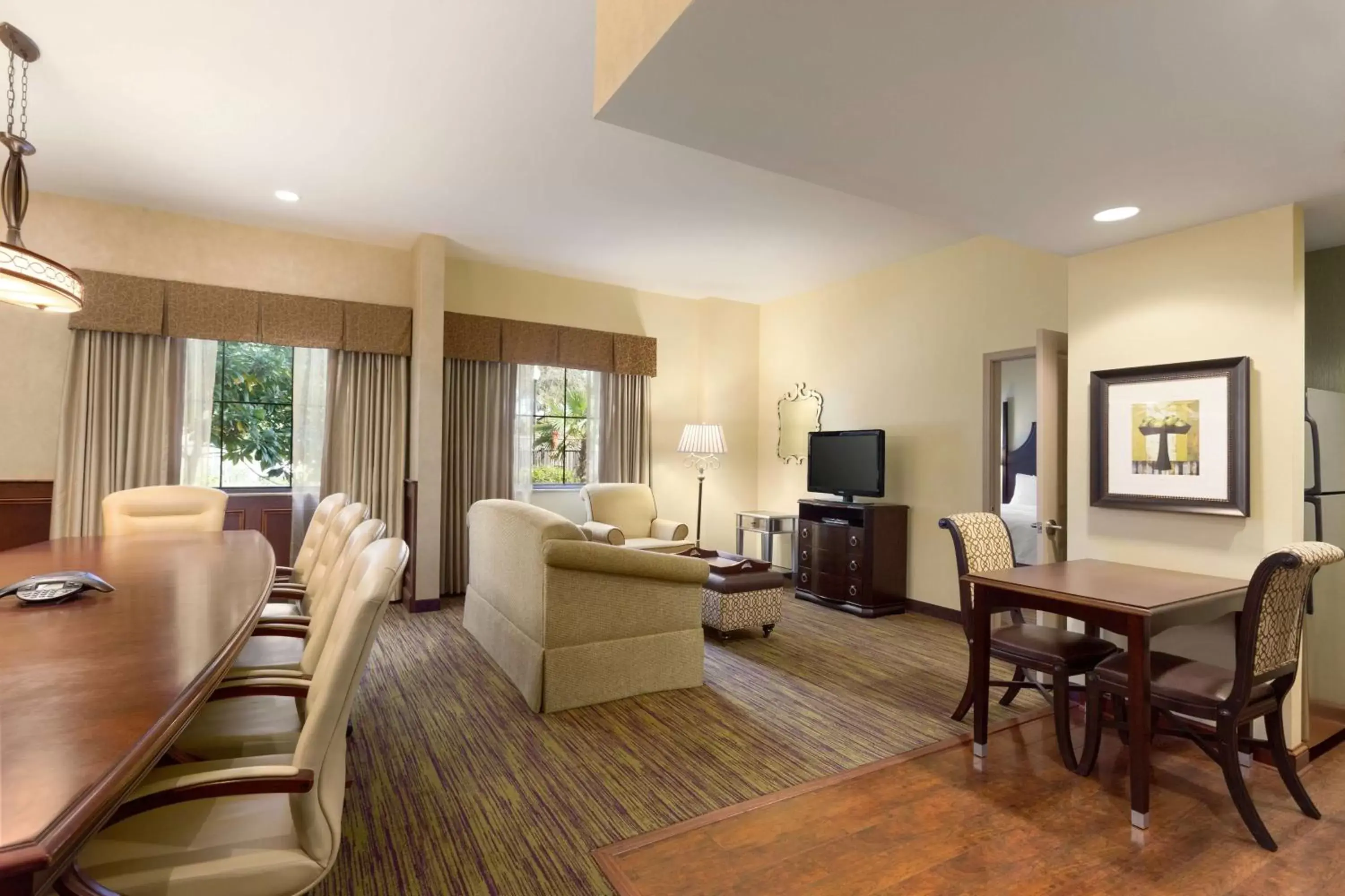 Living room, Seating Area in Homewood Suites Lafayette-Airport