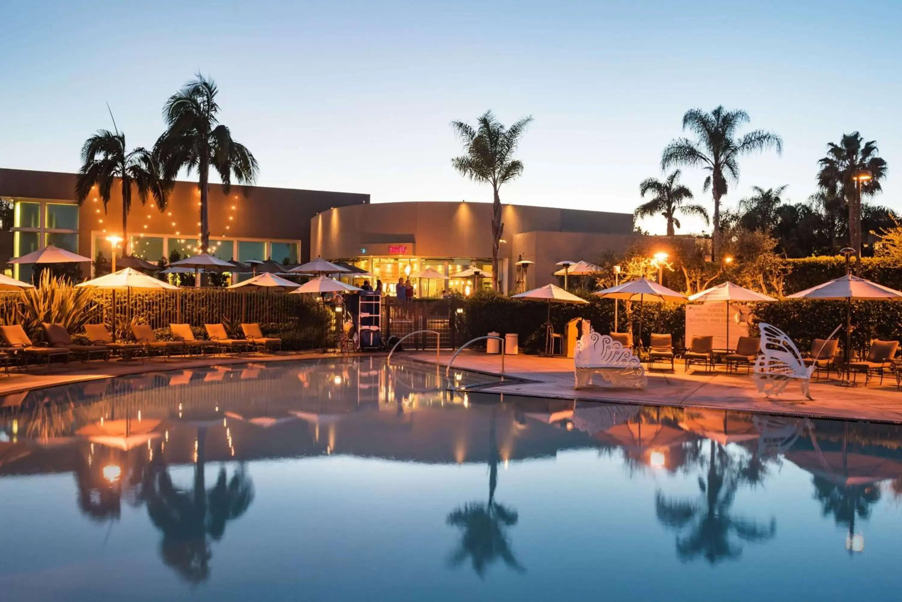 Pool view in The Dana on Mission Bay