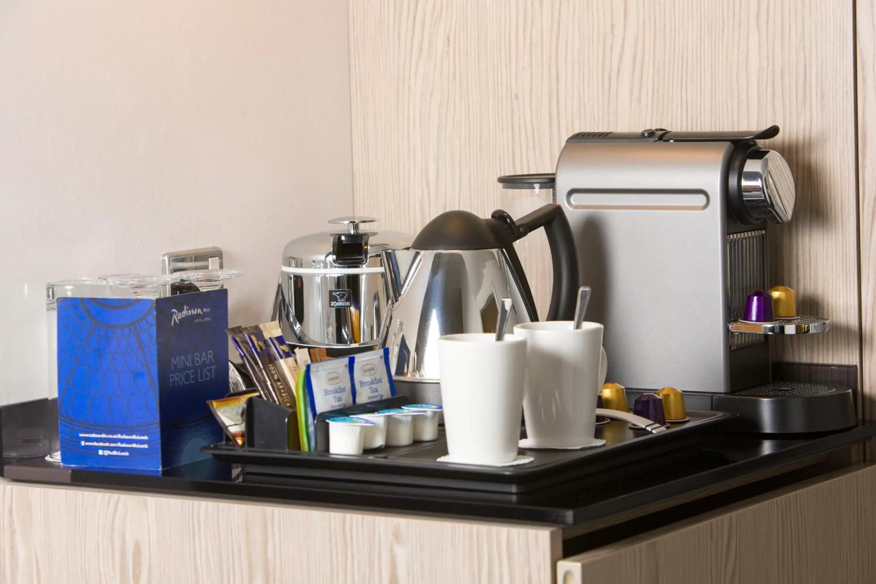 Coffee/tea facilities in Radisson Blu Hotel, Leeds City Centre