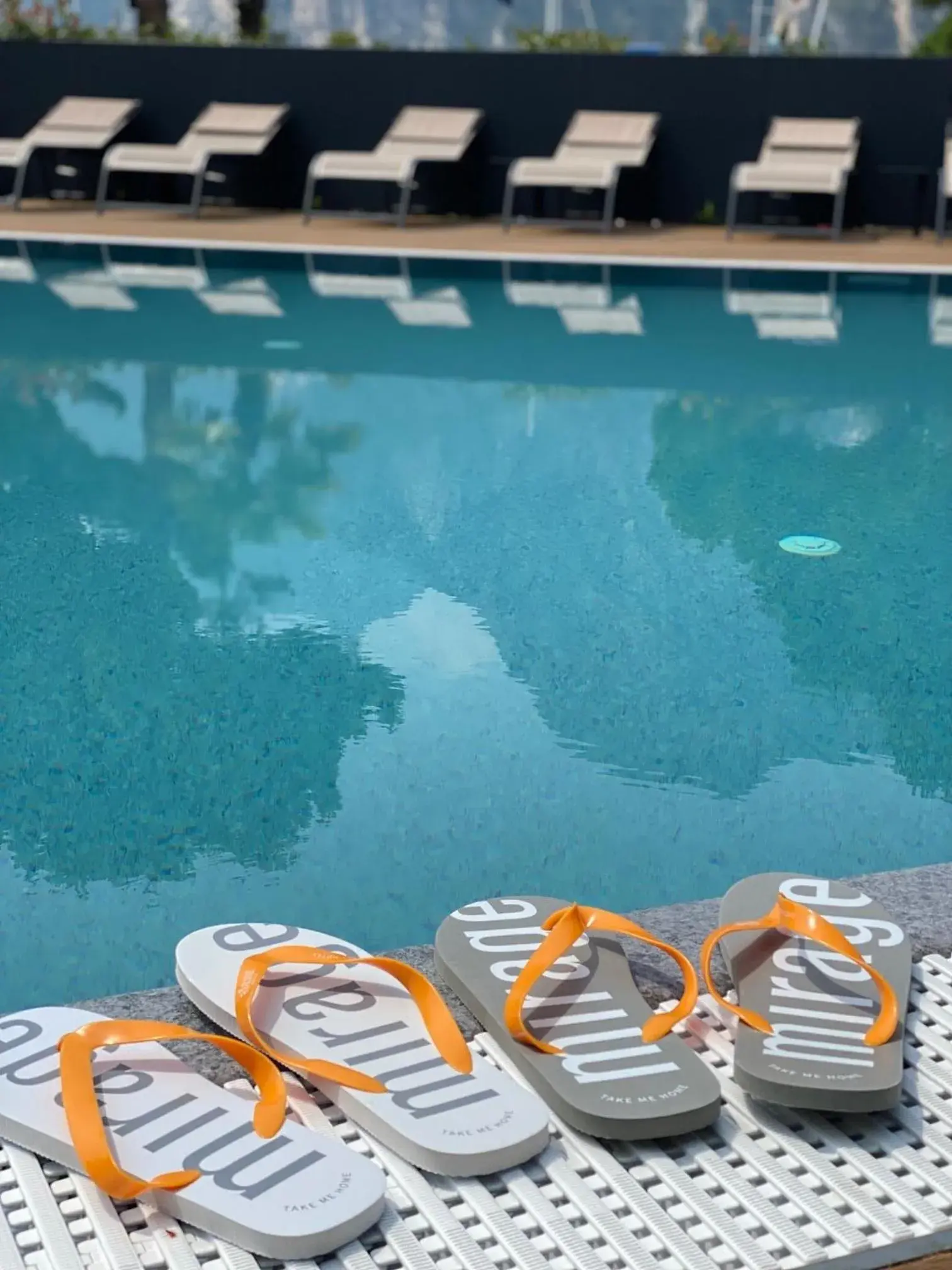 Swimming Pool in Lake Front Hotel Mirage