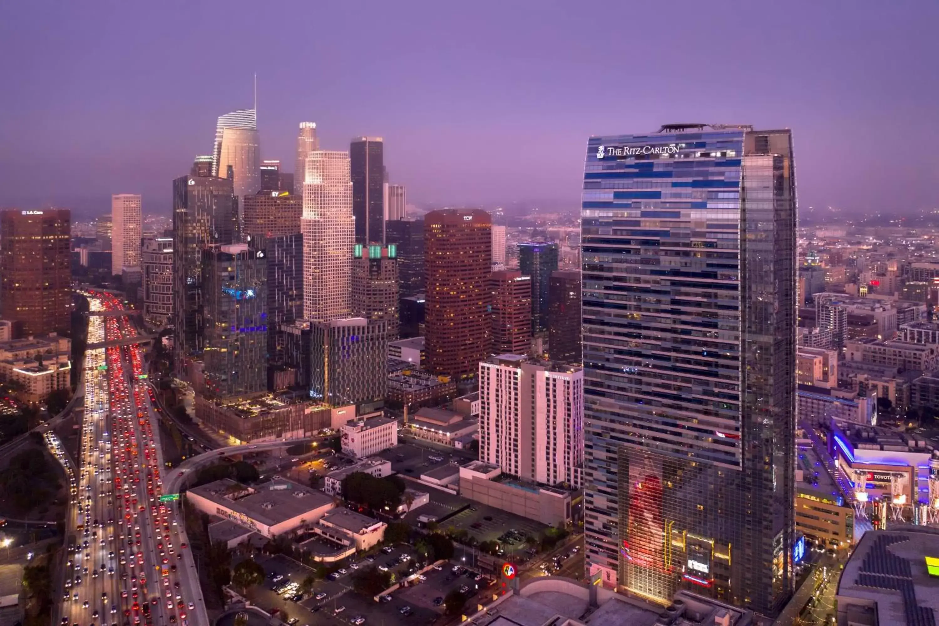 Property building, Bird's-eye View in The Ritz-Carlton, Los Angeles L.A. Live