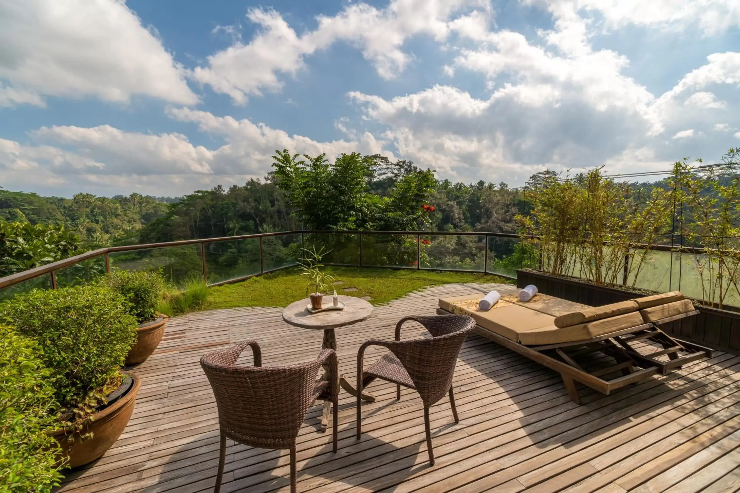 Seating area in Komaneka at Tanggayuda Ubud