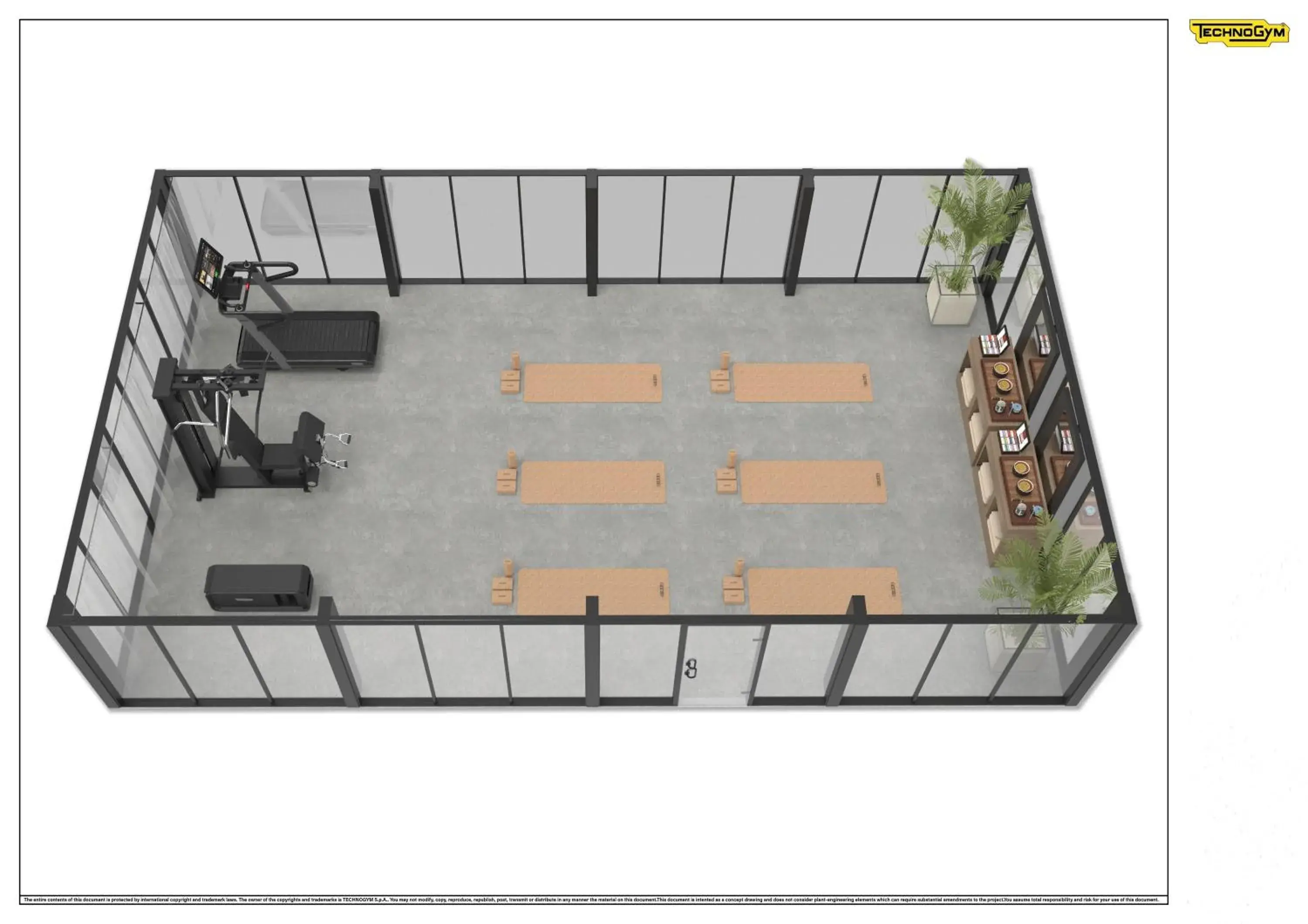 Fitness centre/facilities, Floor Plan in Ottolire Resort