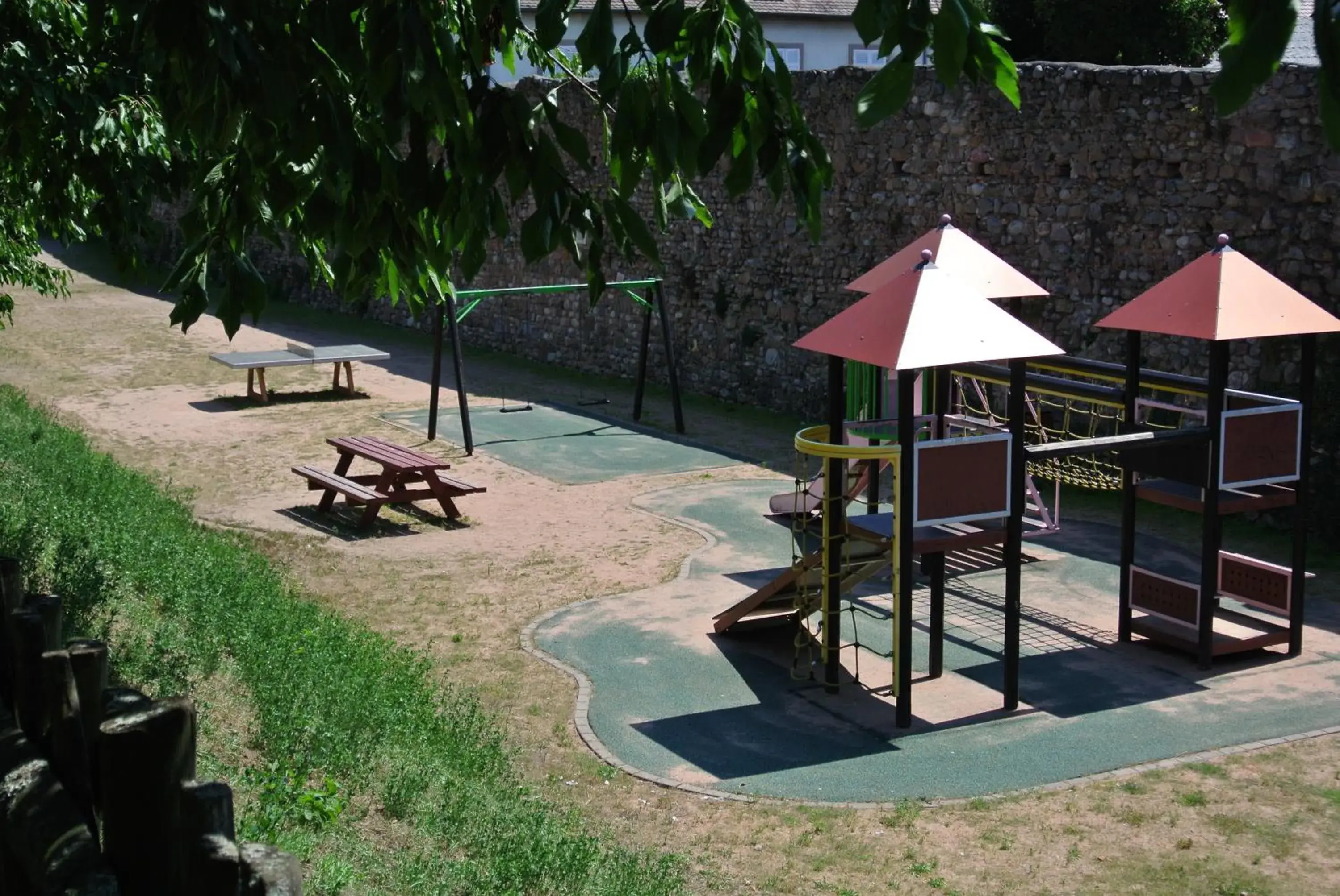 Children play ground, Beach in L'Abbaye d'Alspach