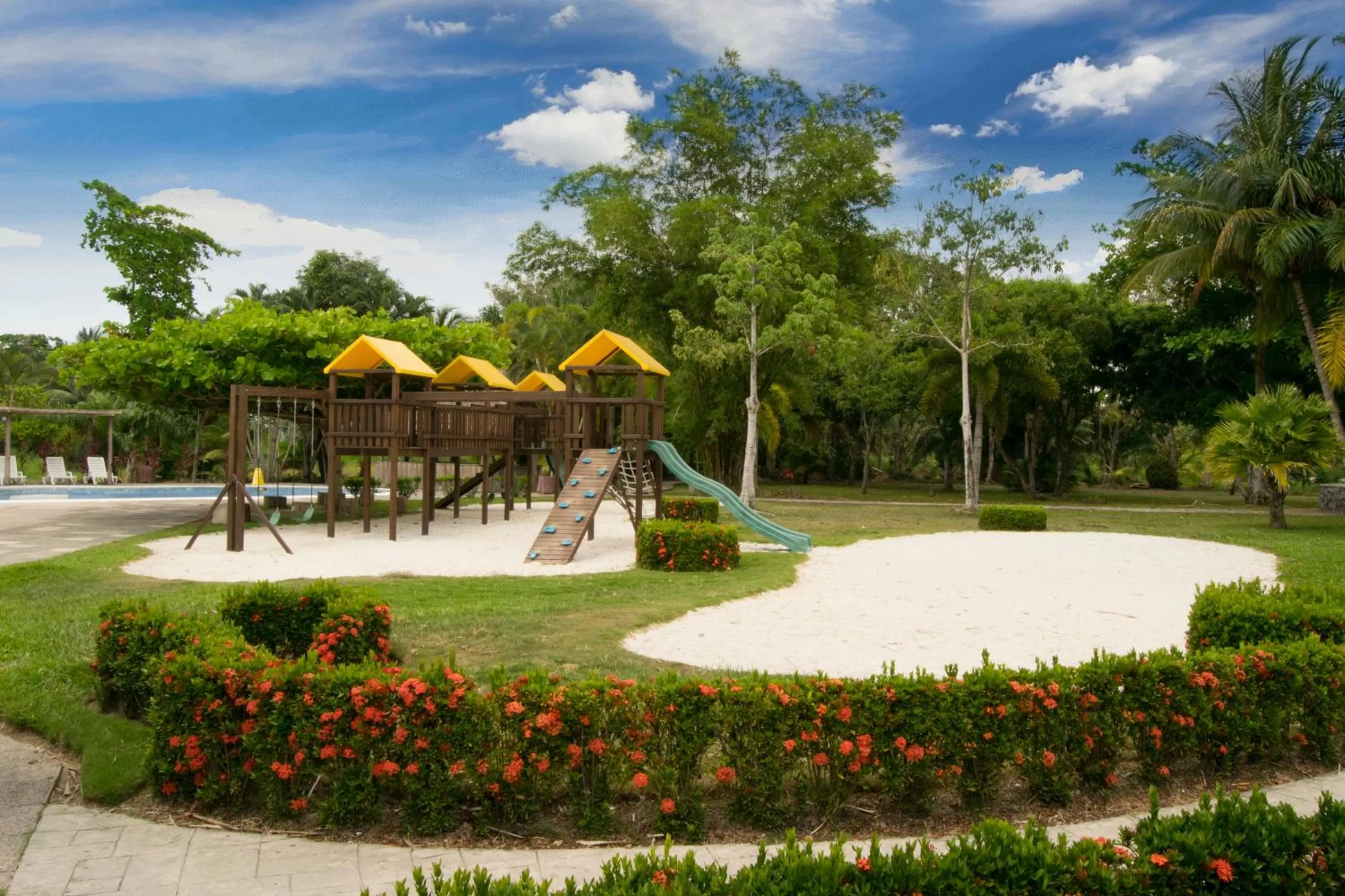 Children play ground in Amatique Bay Hotel