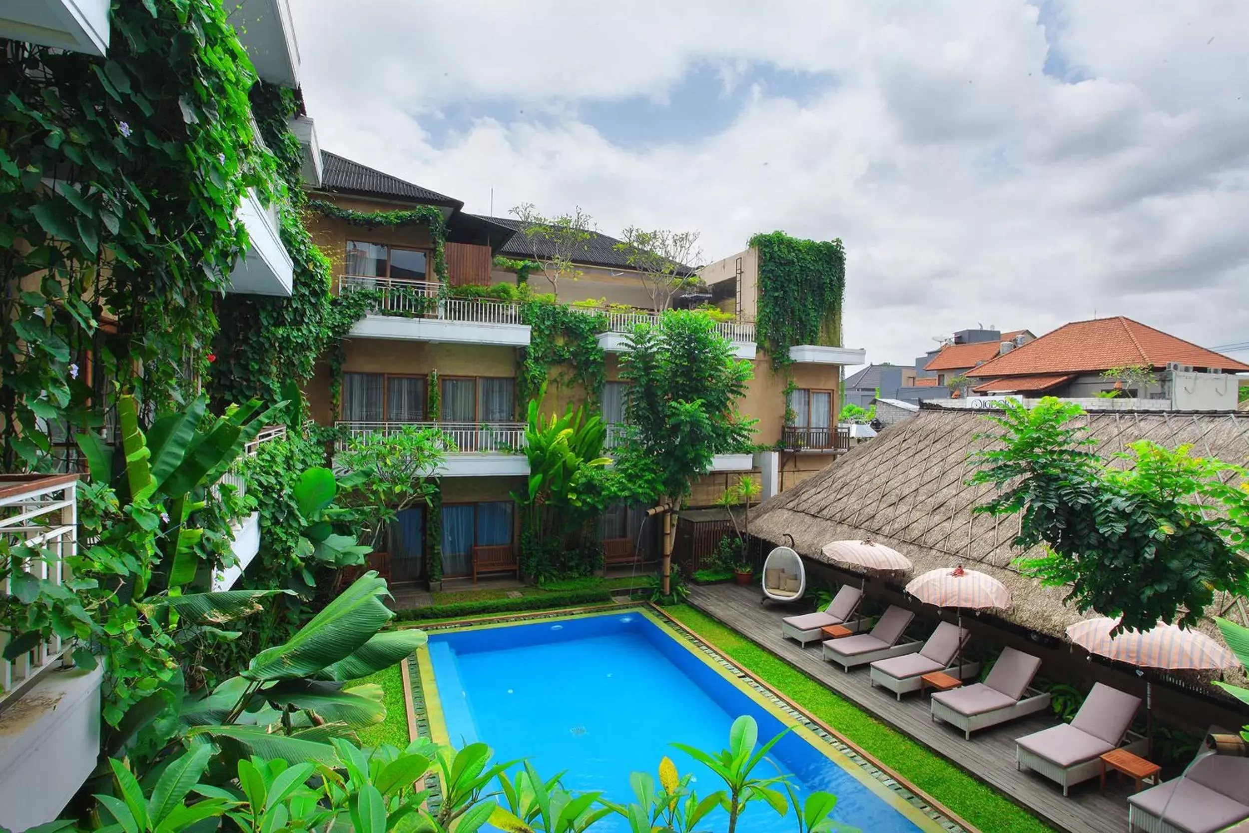 Swimming pool, Pool View in Hotel Puriartha Ubud - CHSE Certified