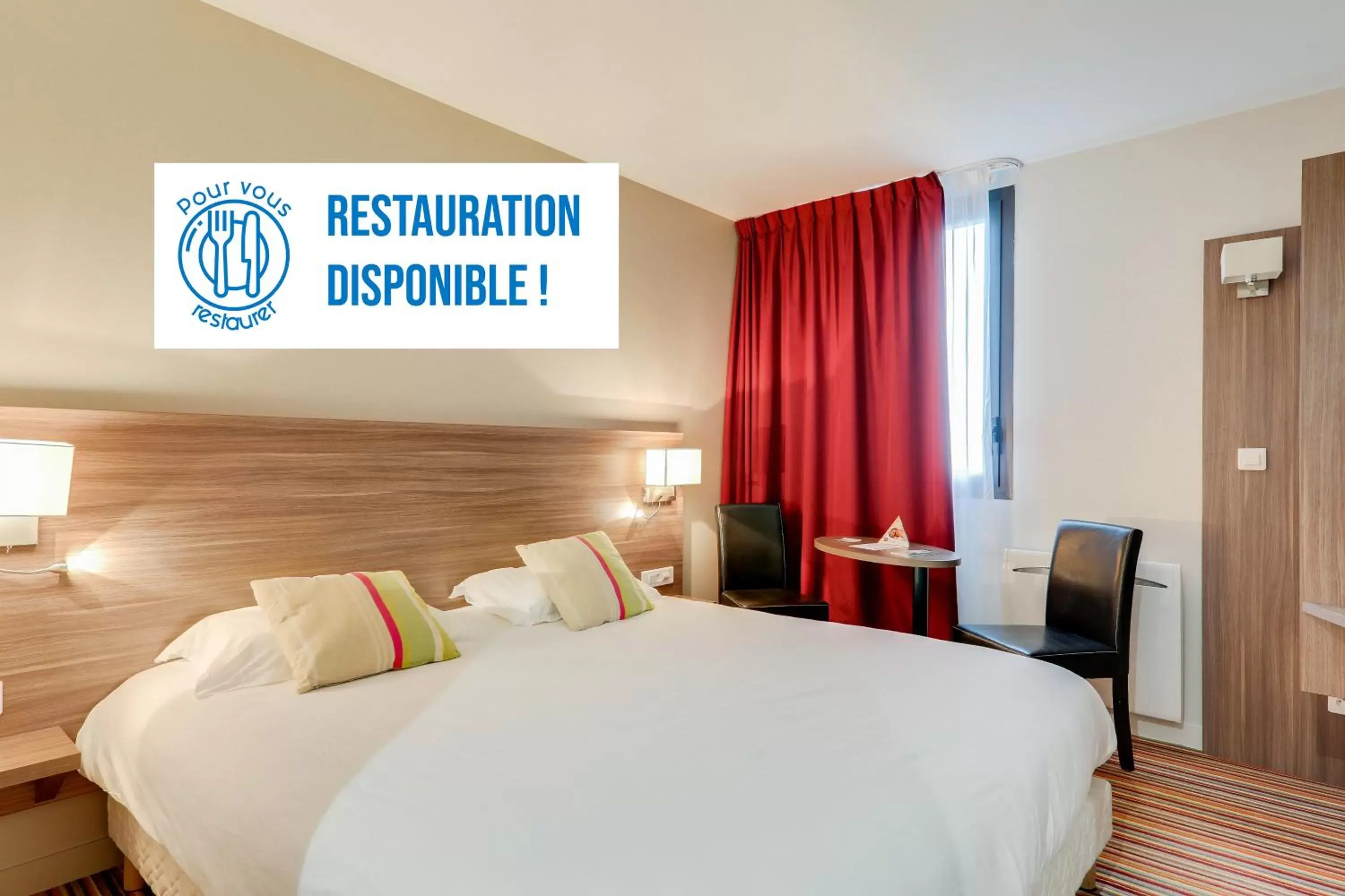 Bedroom, Bed in Brit Hotel Dieppe