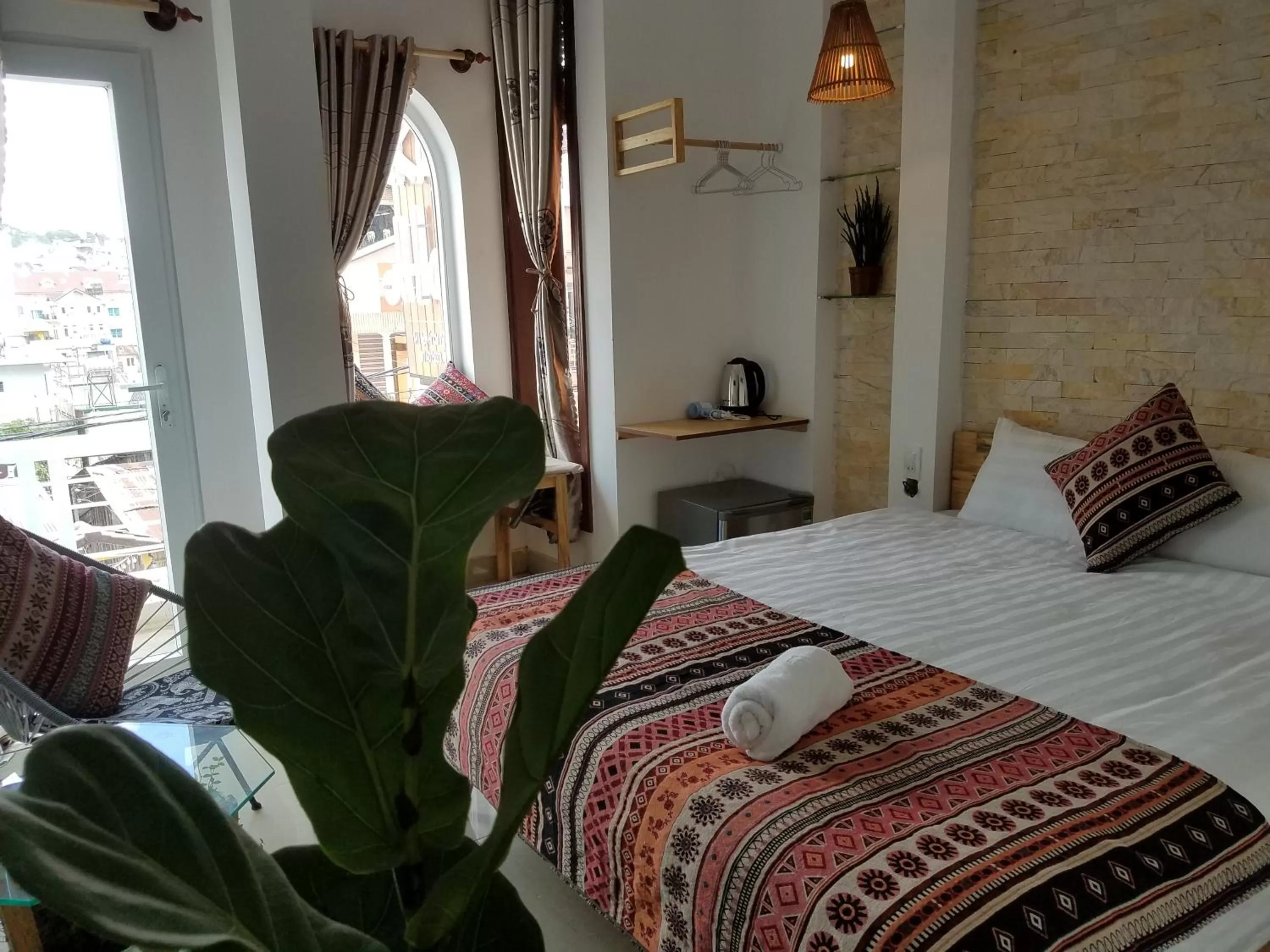 Bed in Hotel Làng Kò Hơ