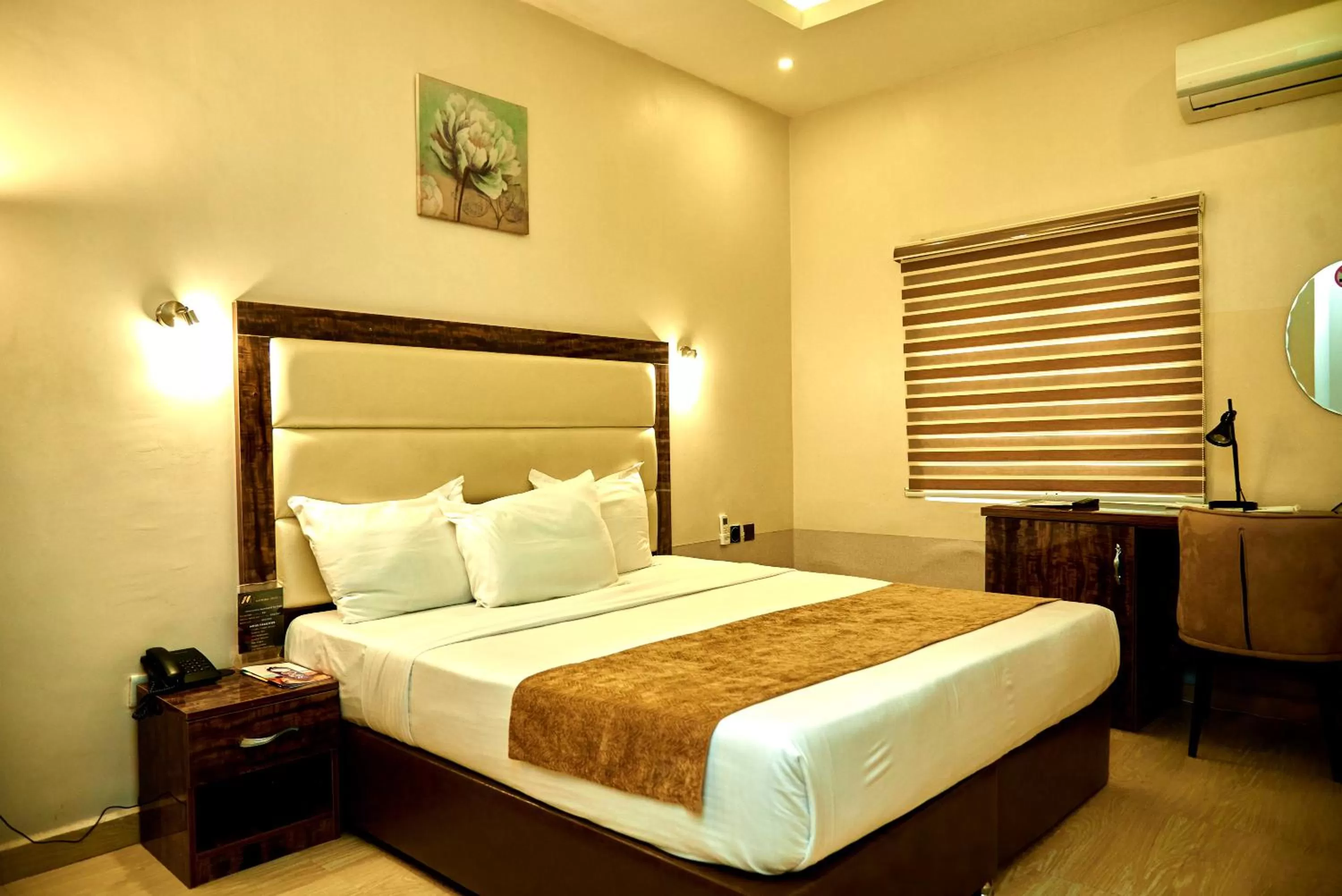 Bed in MayFair Hotel Maitama Abuja