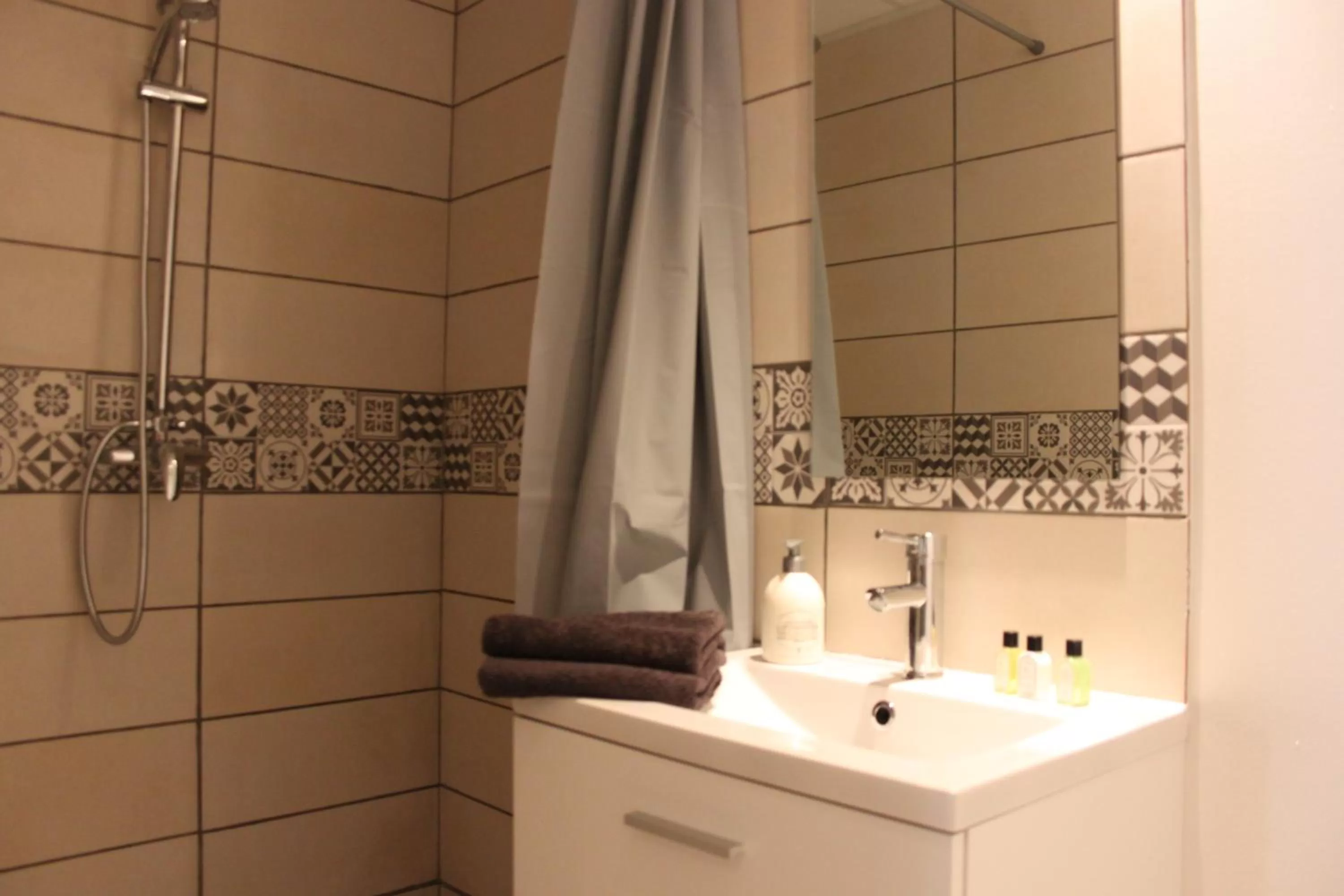 Shower in Appart'Hôtel Auxerre