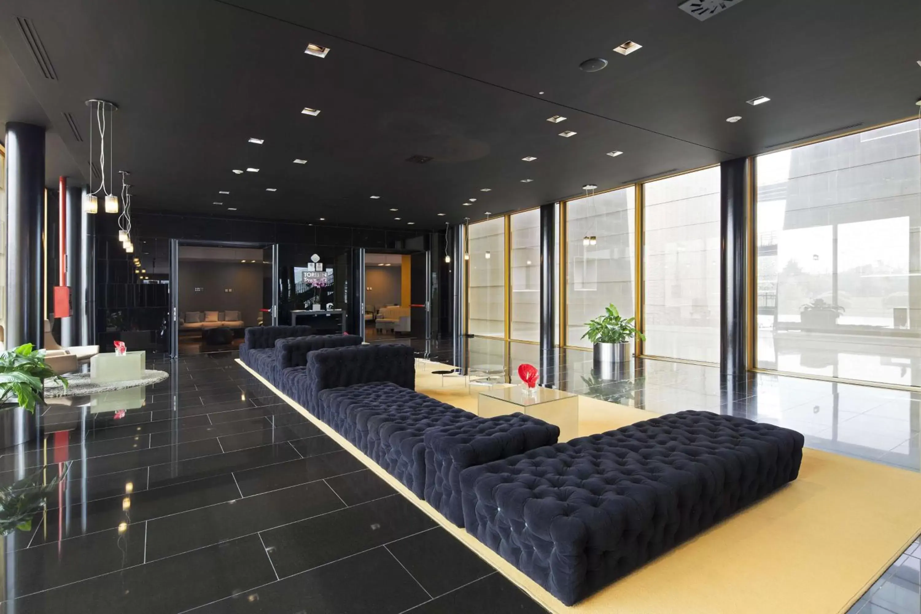 Lobby or reception in NH Milano Fiera