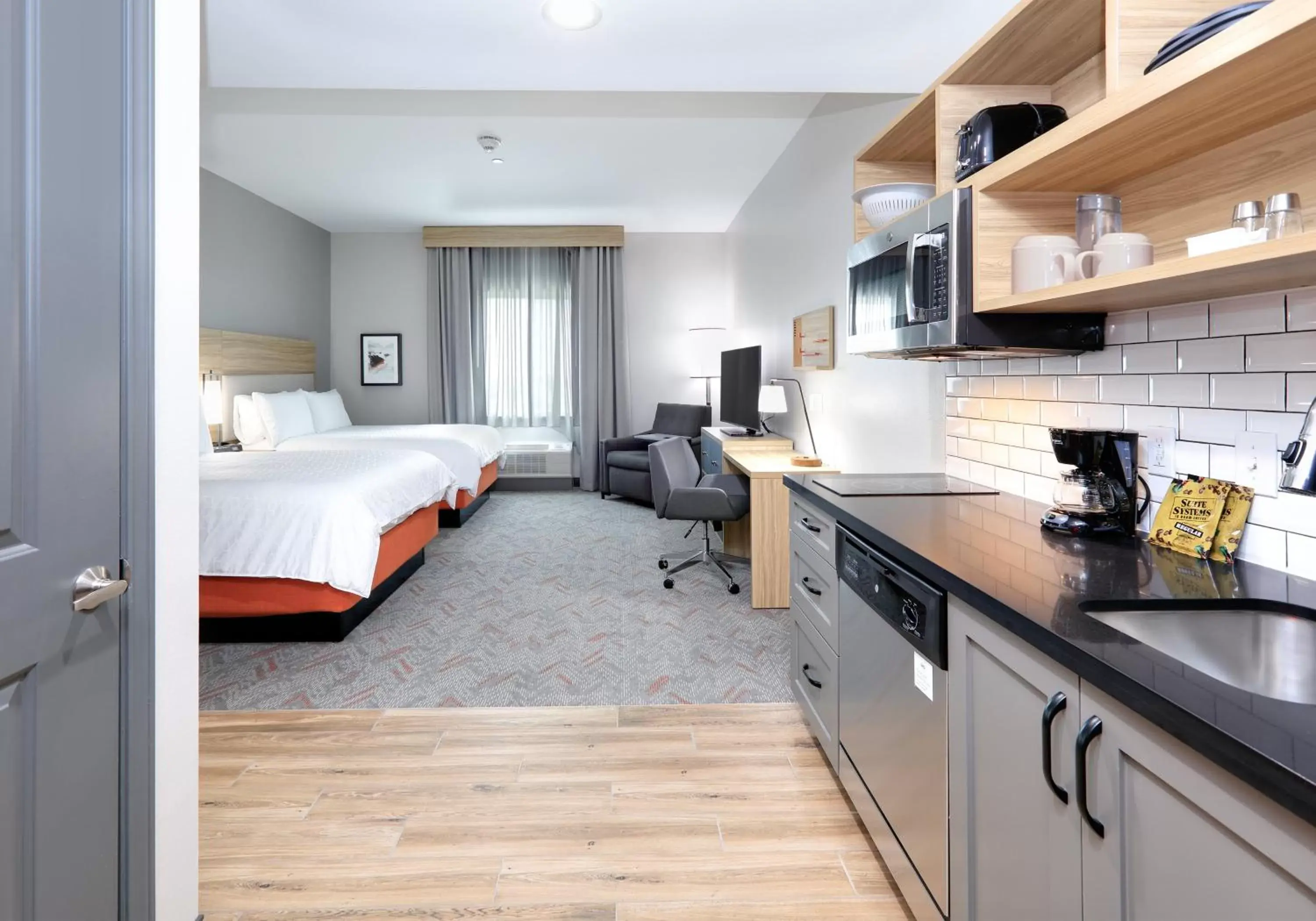 Photo of the whole room, Kitchen/Kitchenette in Candlewood Suites DFW West - Hurst, an IHG Hotel
