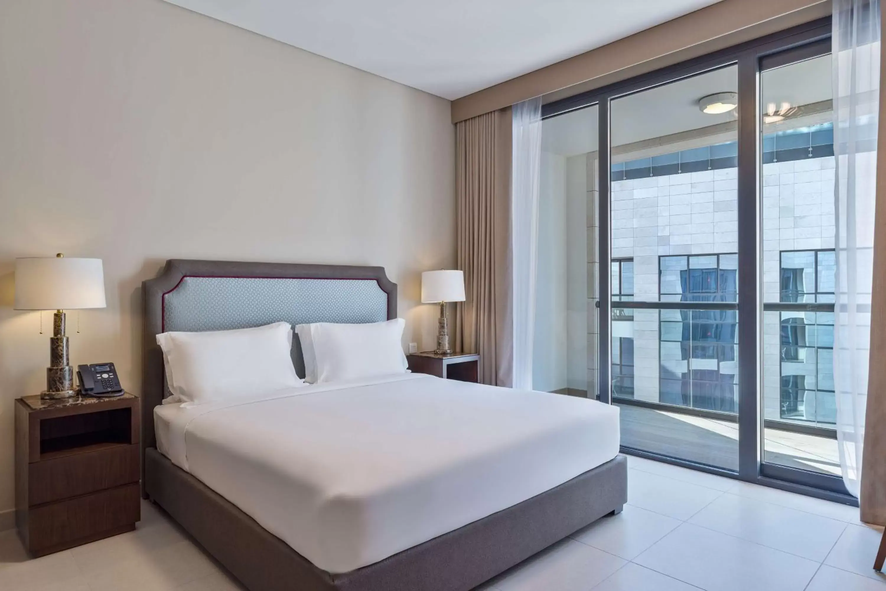 Bed in DoubleTree by Hilton Doha Downtown