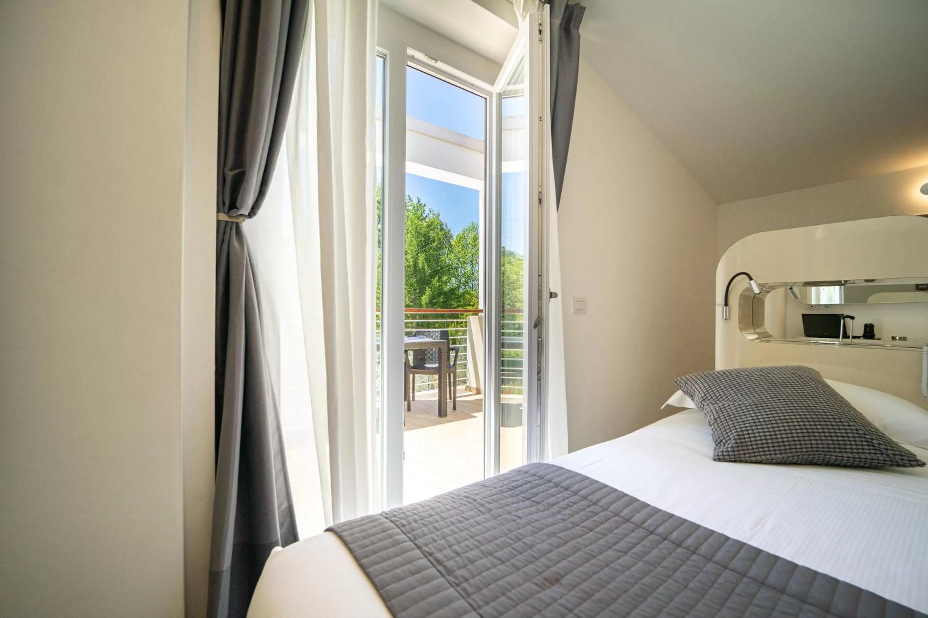 Balcony/Terrace, Bed in iConic Wellness Resort & Spa