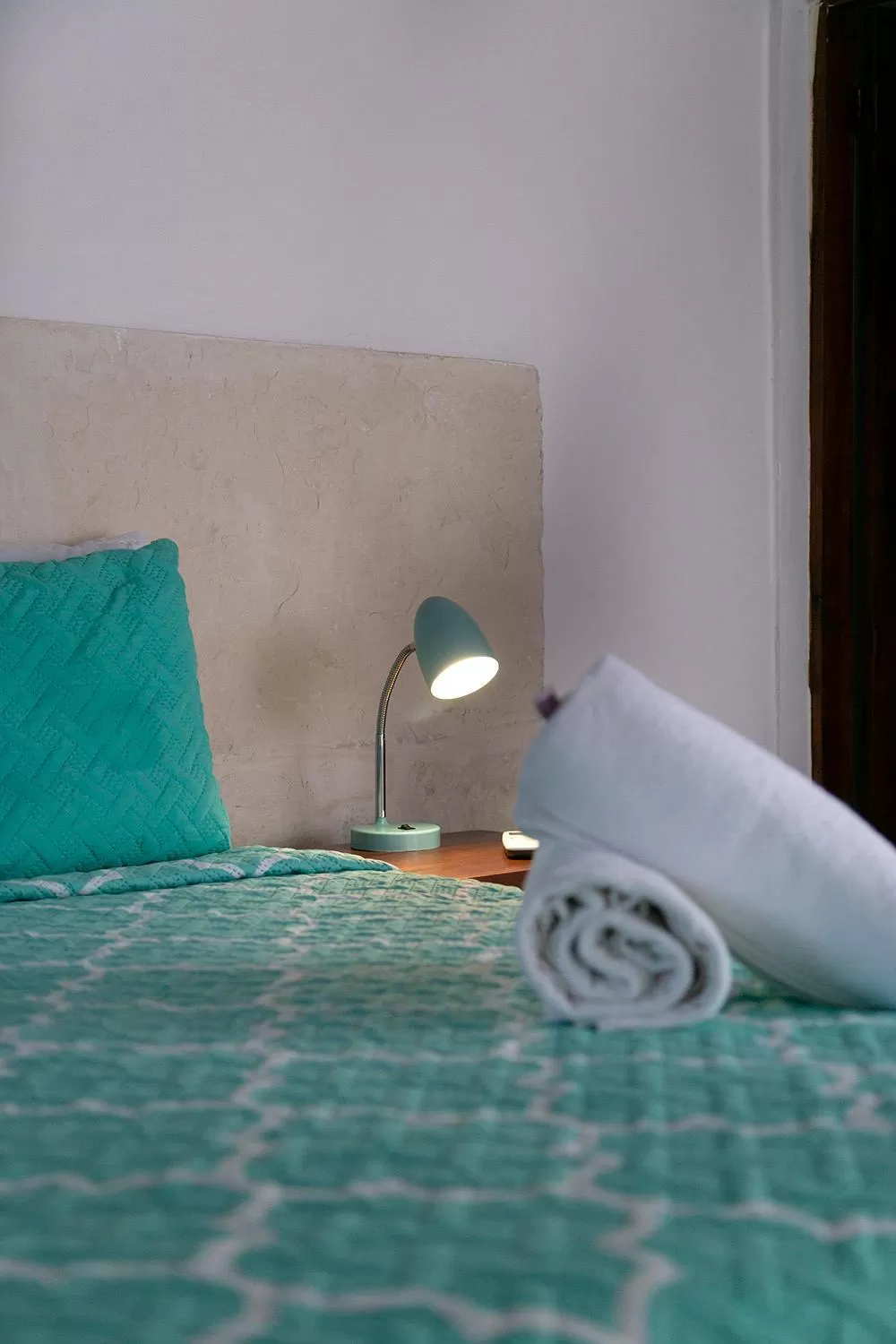 Decorative detail, Bed in Hotel Amar Inn