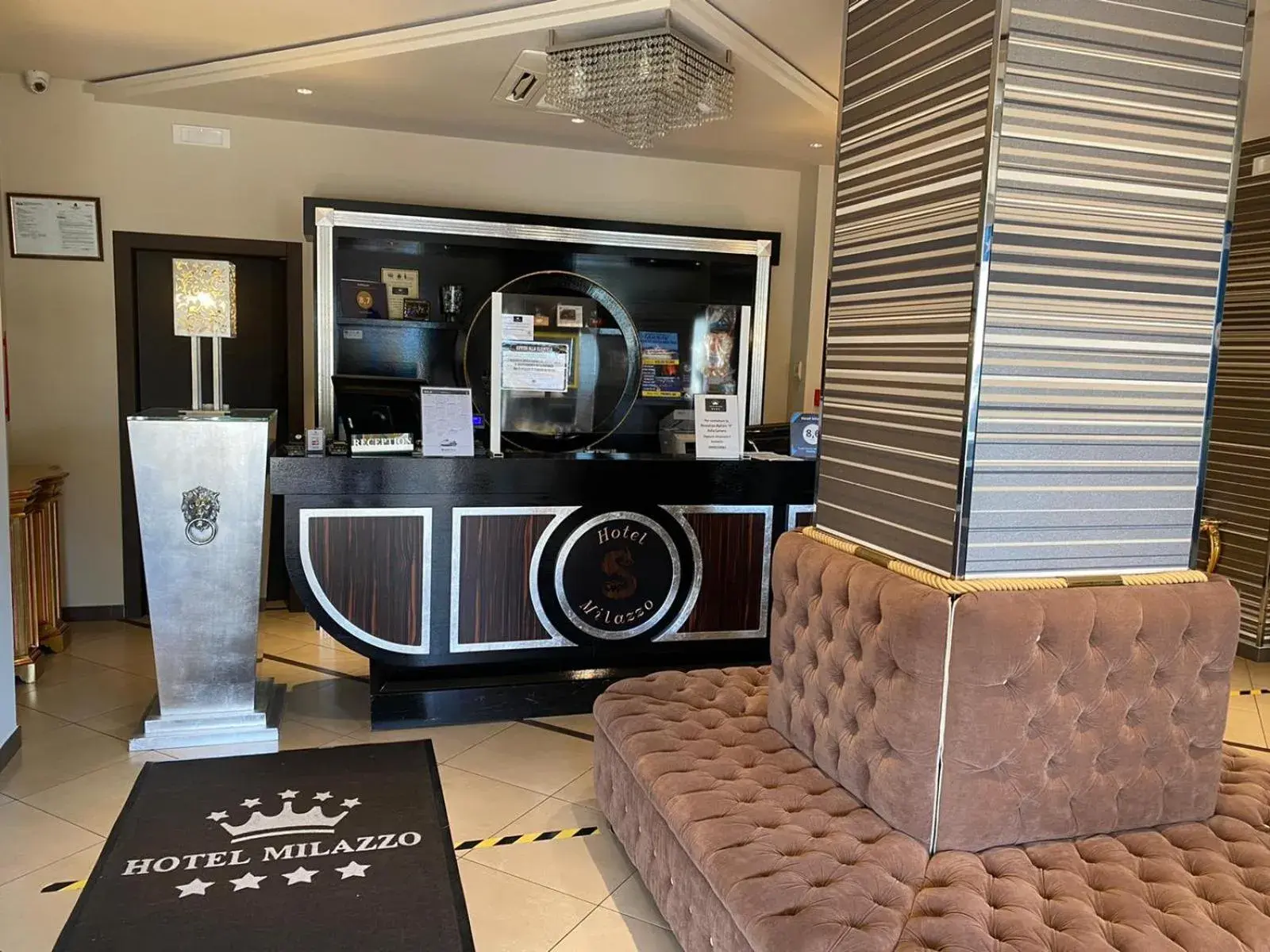 Lobby or reception in Hotel Milazzo Lobby or reception in Hotel Milazzo