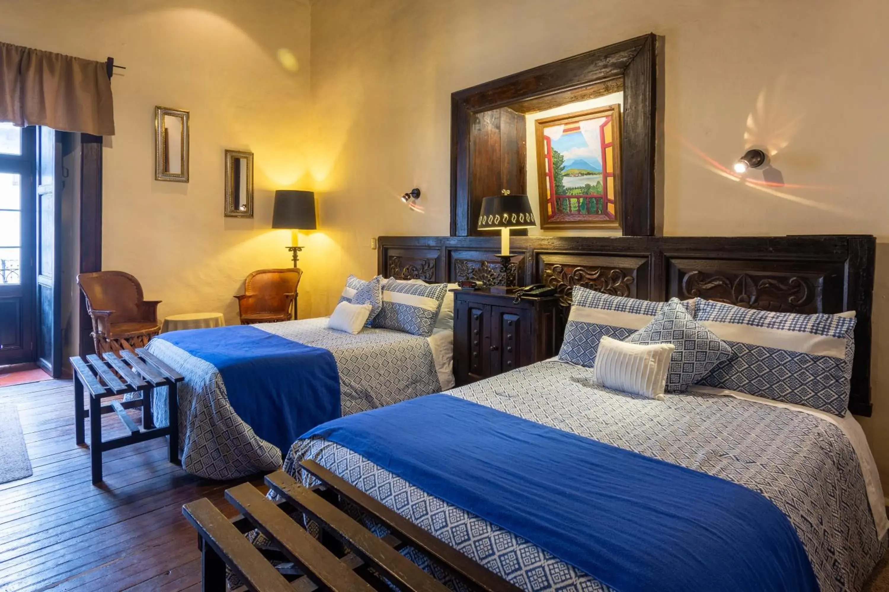Bed in Hotel Mansion Iturbe