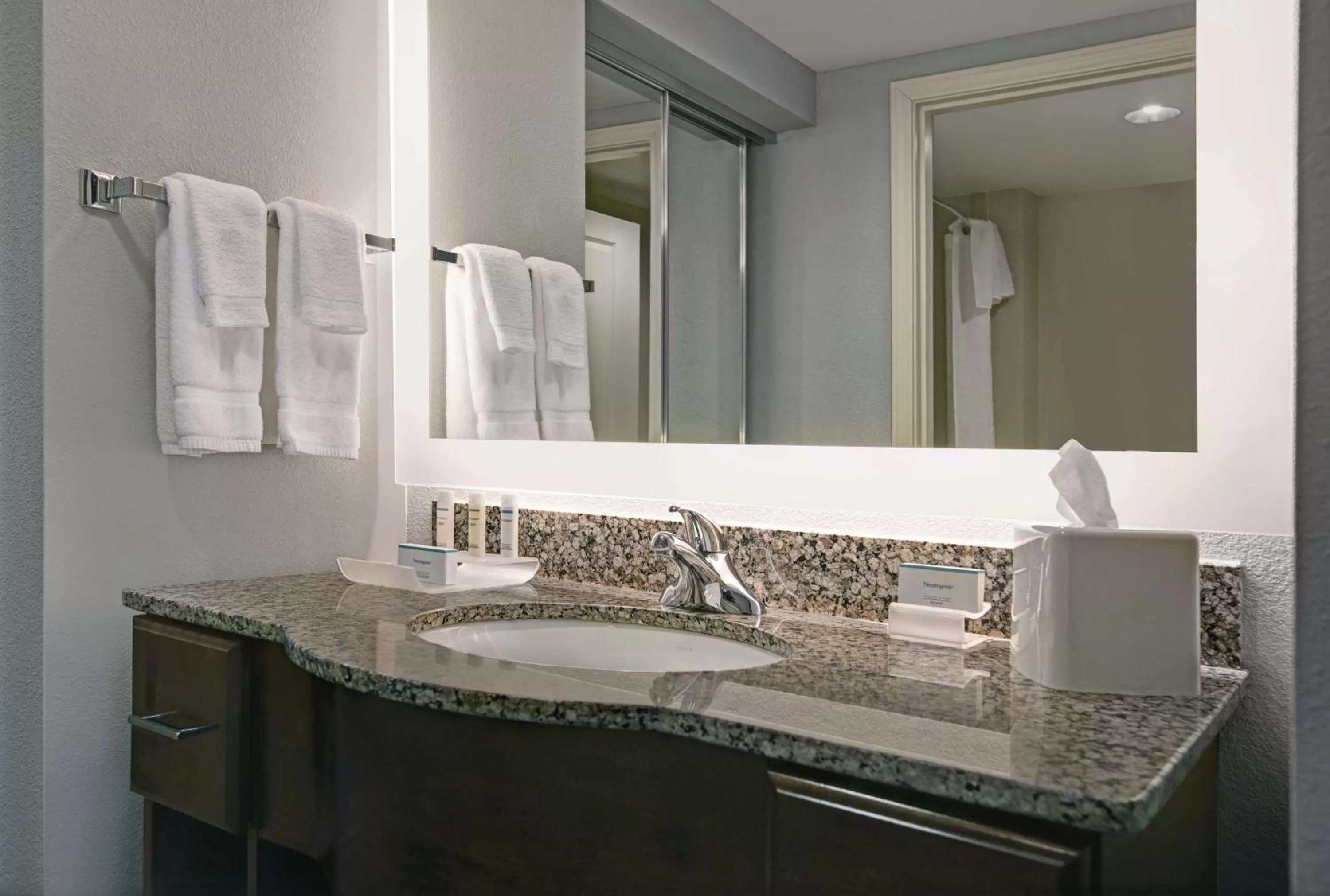 Bathroom in Homewood Suites Charlotte Ayrsley