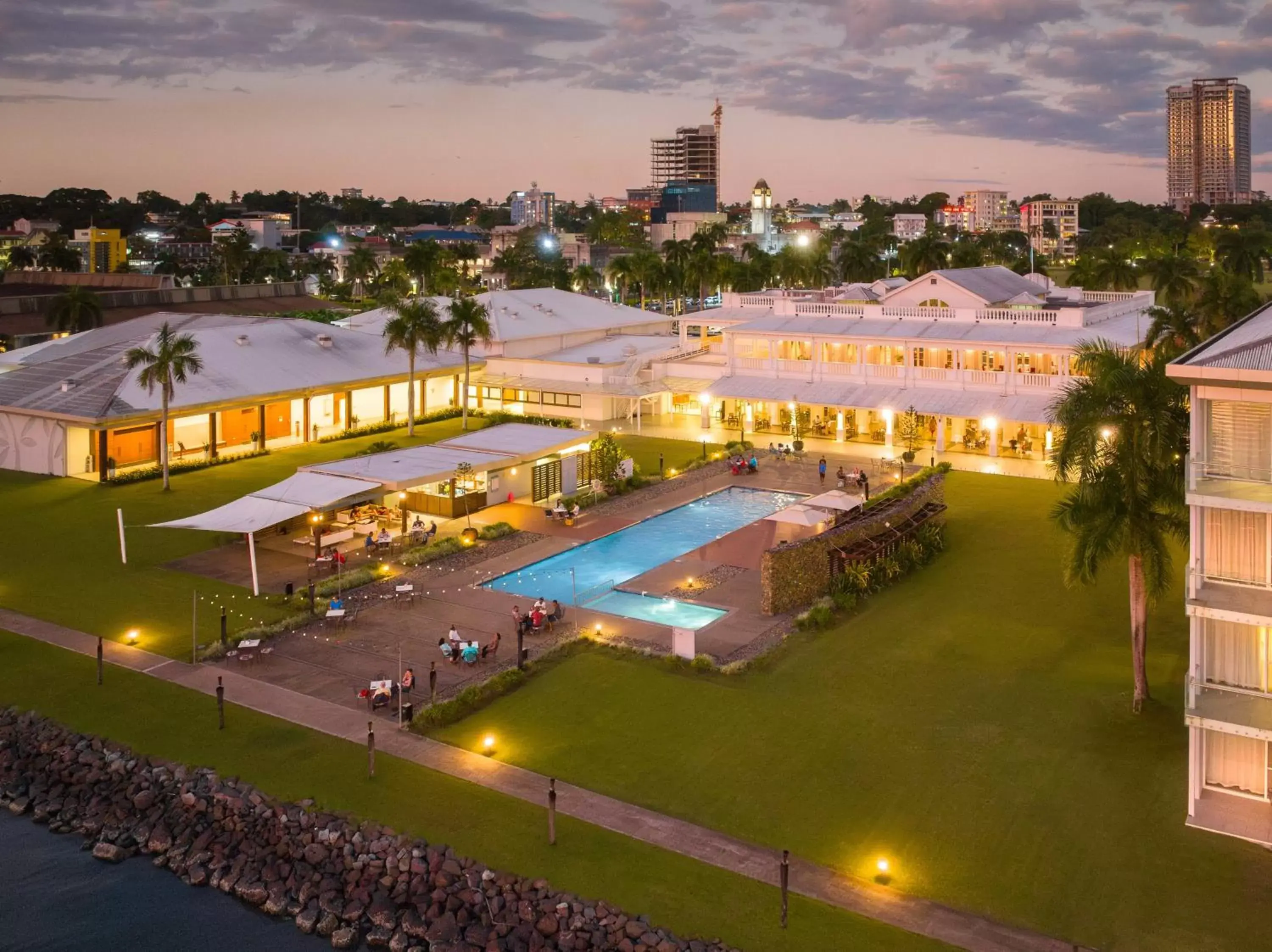 Property building, Pool View in Grand Pacific Hotel