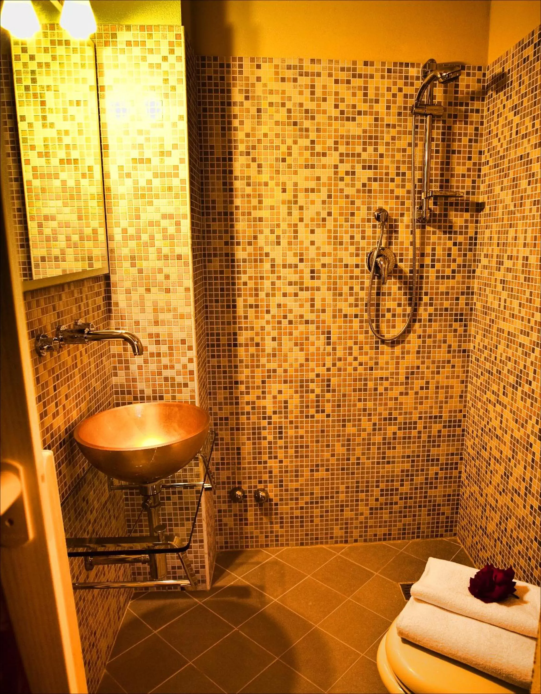 Shower, Bathroom in Hotel Il Monte