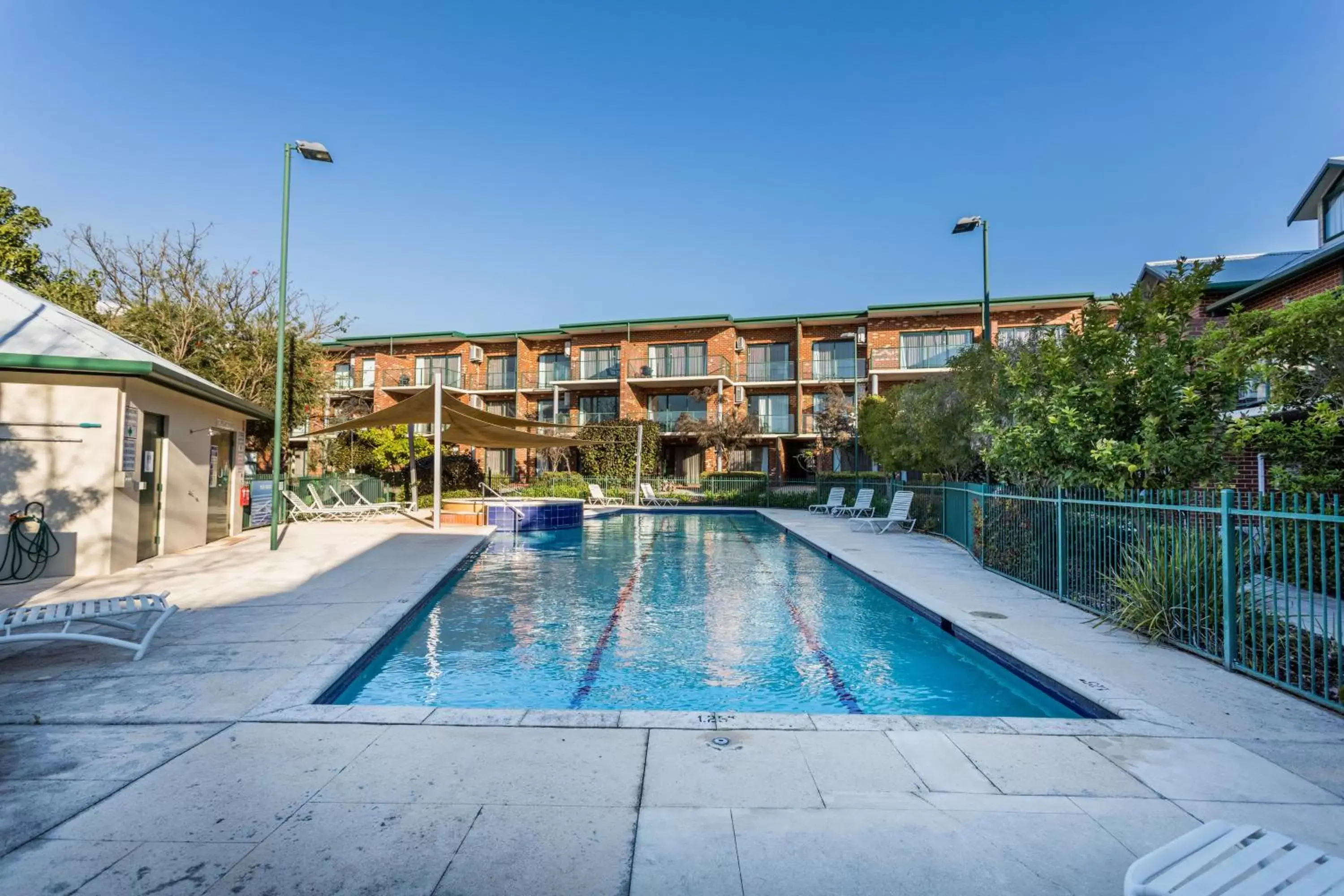 Swimming pool, Property Building in Perth Ascot Central Apartment Hotel