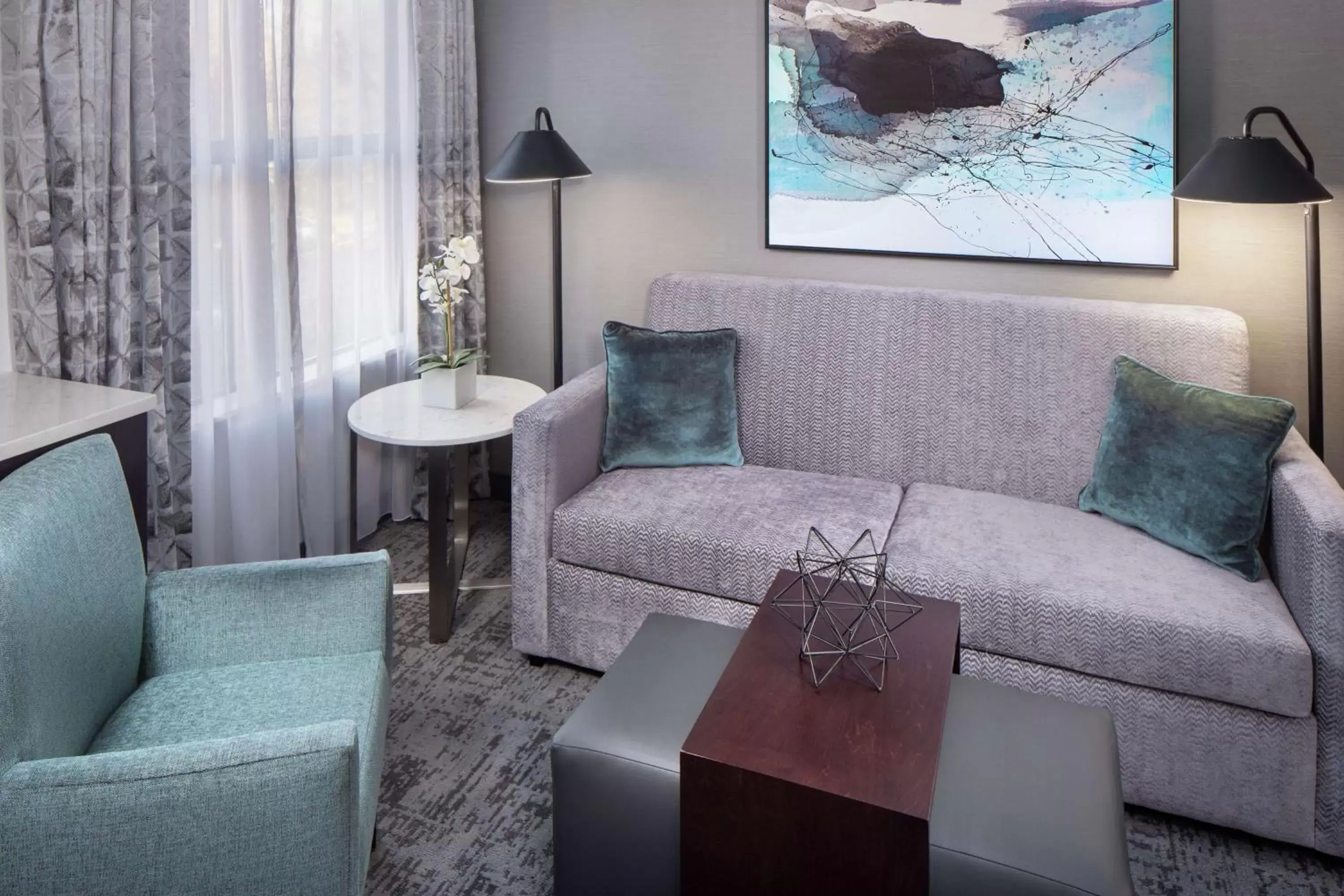 Living room, Seating Area in Homewood Suites by Hilton Atlanta - Buckhead