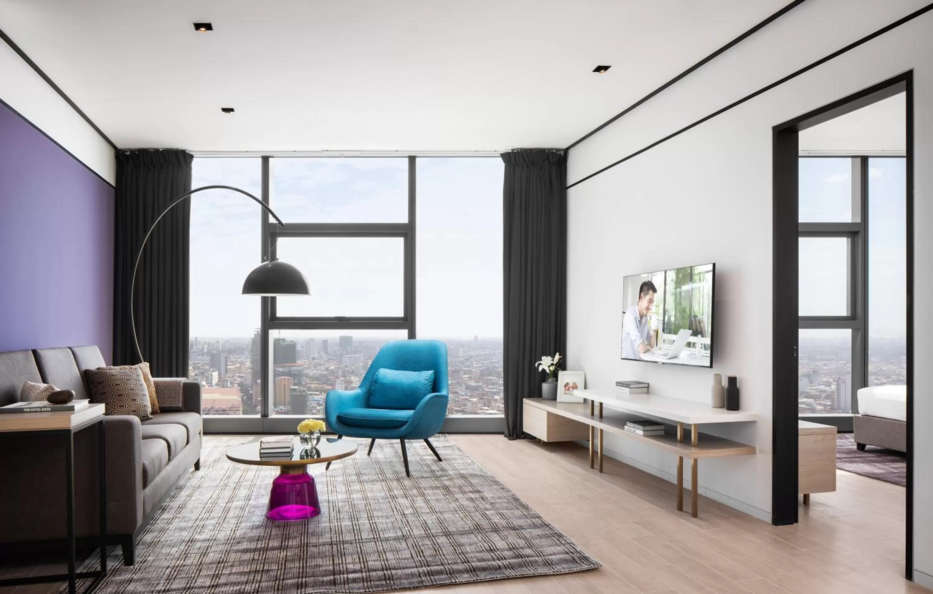 Living room in Citadines Flatiron Phnom Penh