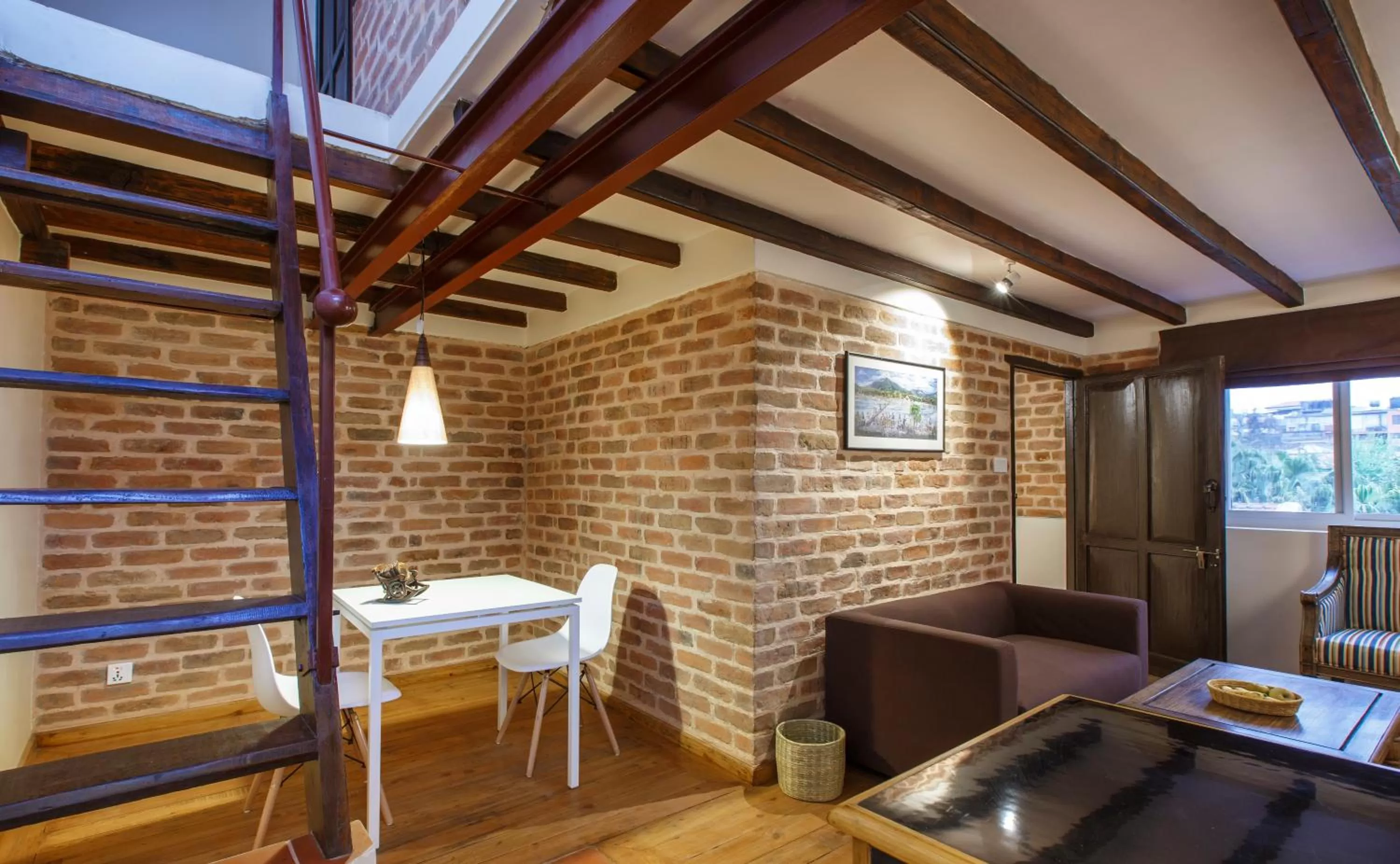 Seating area in Thamel Villa Heritage Hotel