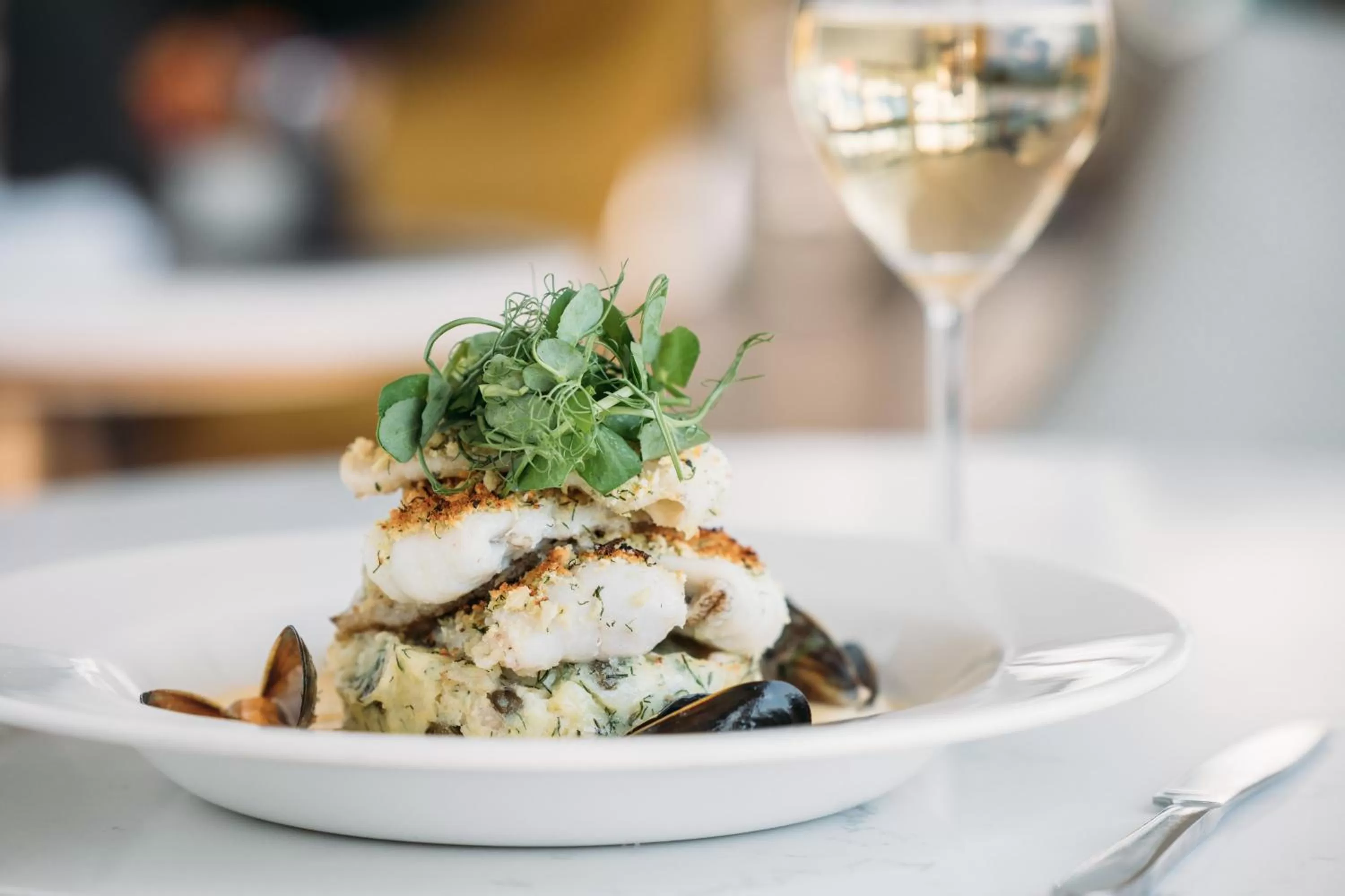 Food close-up in Polurrian on the Lizard