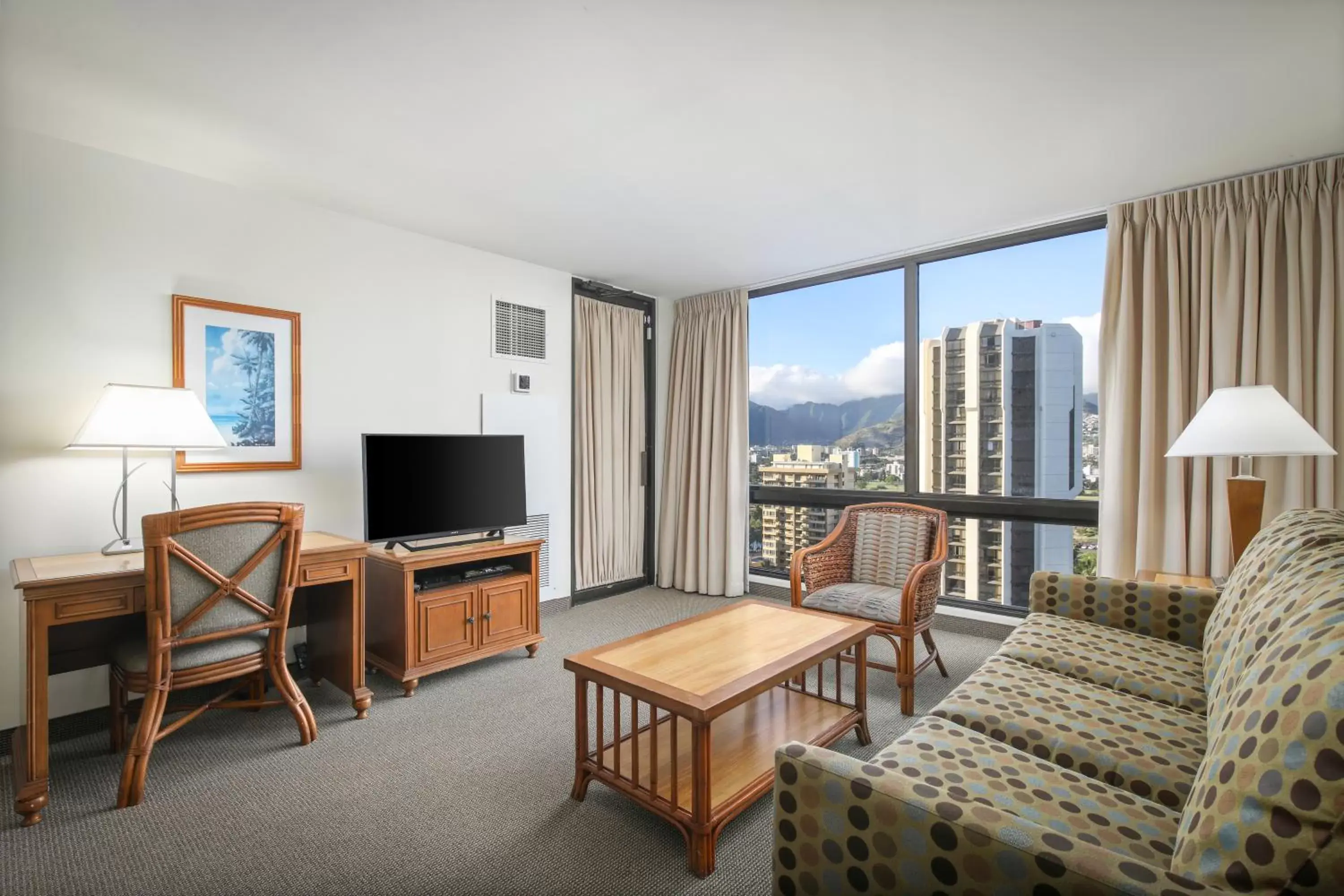 View (from property/room), Seating Area in Aston Waikiki Sunset