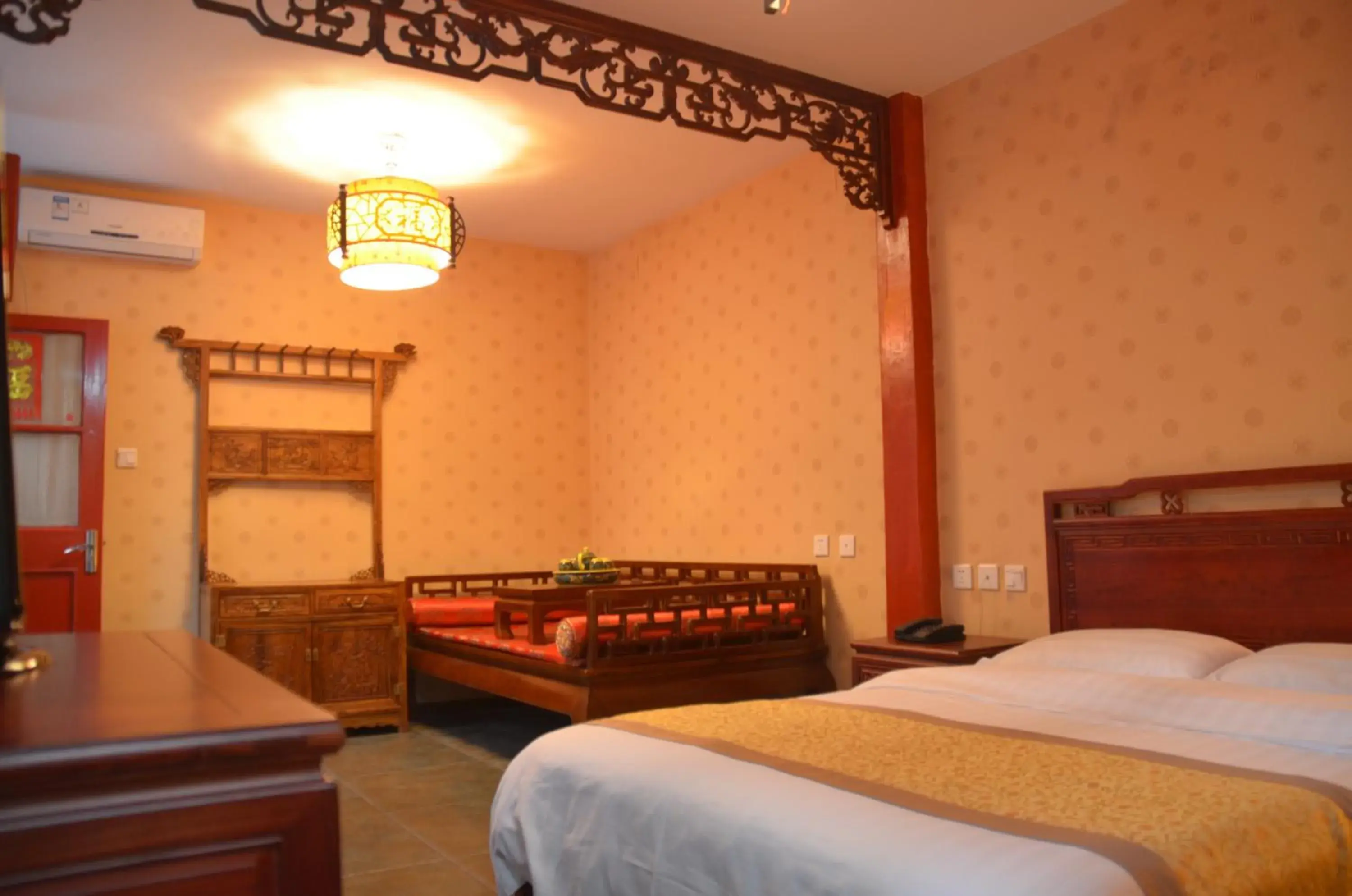 Bed in Qianmen Courtyard Hotel