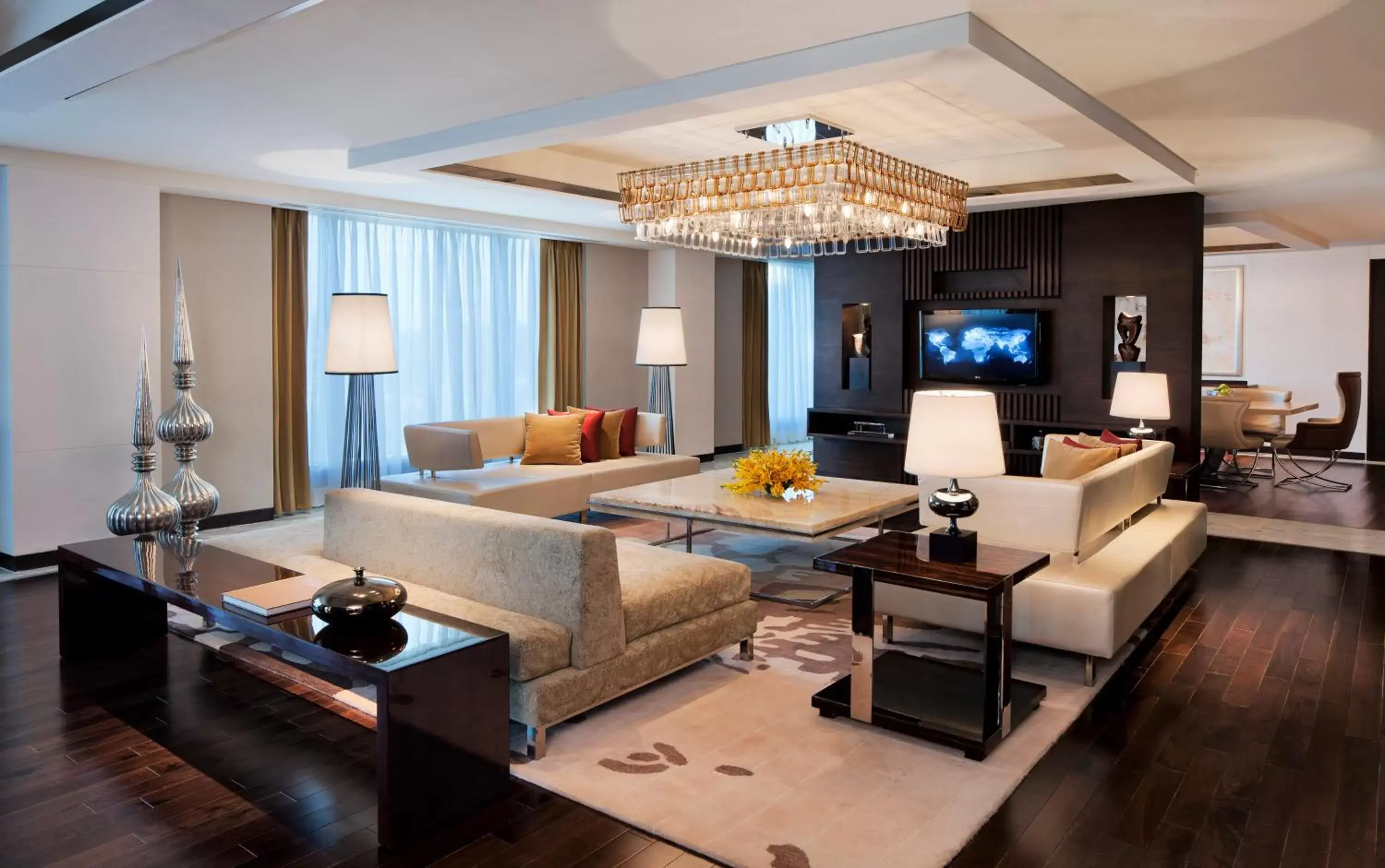 Living room, Seating Area in JW Marriott Hotel Chandigarh