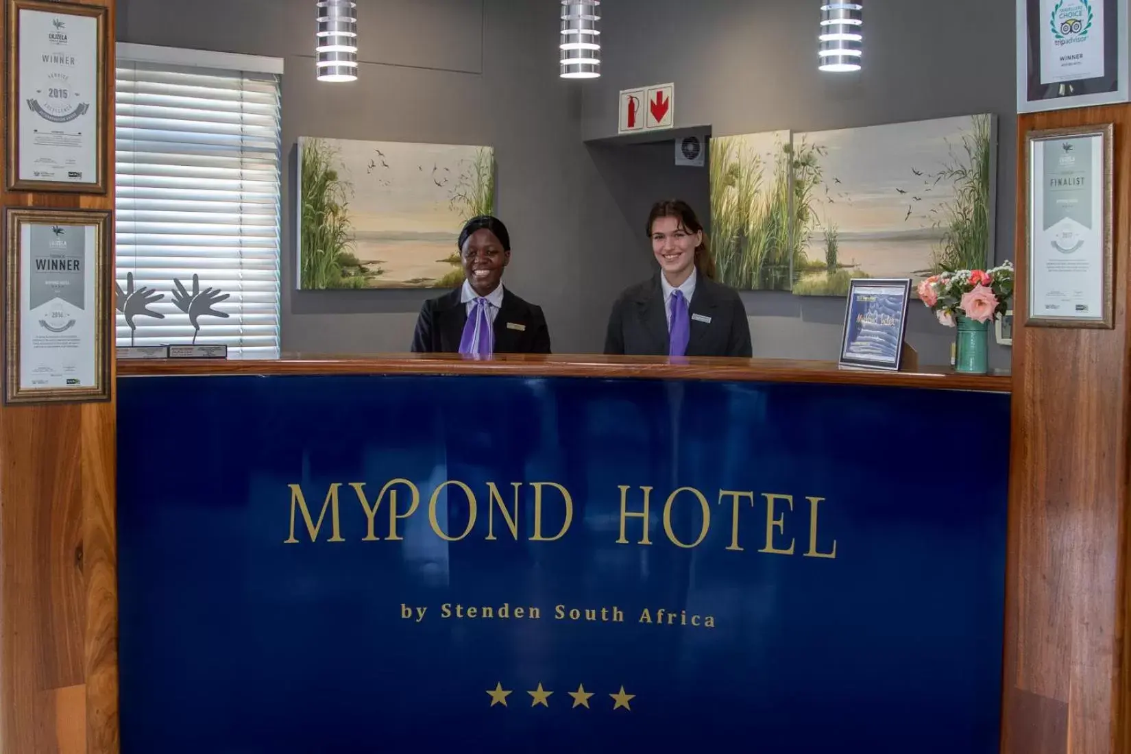 Lobby or reception in MyPond Stenden Hotel