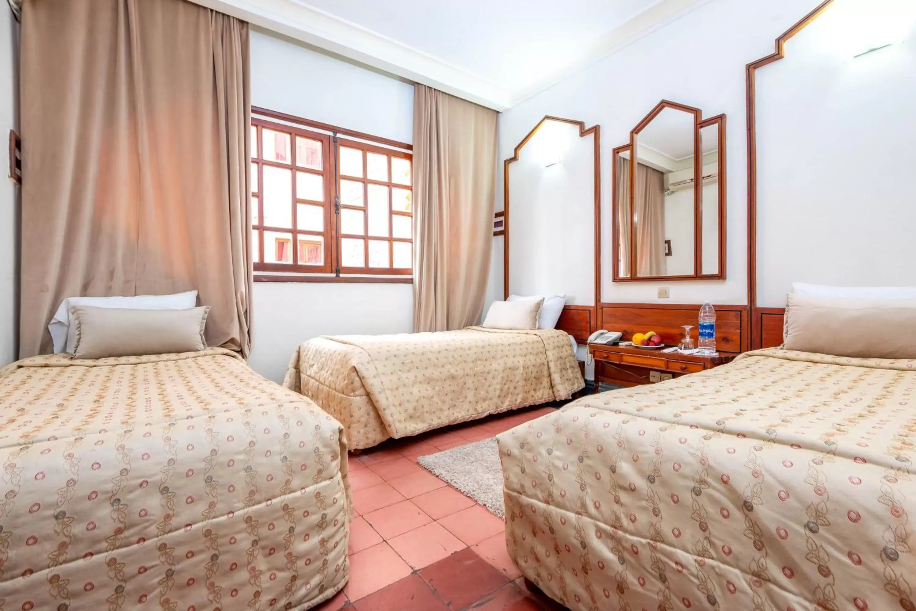 Bed in Hotel Oudaya